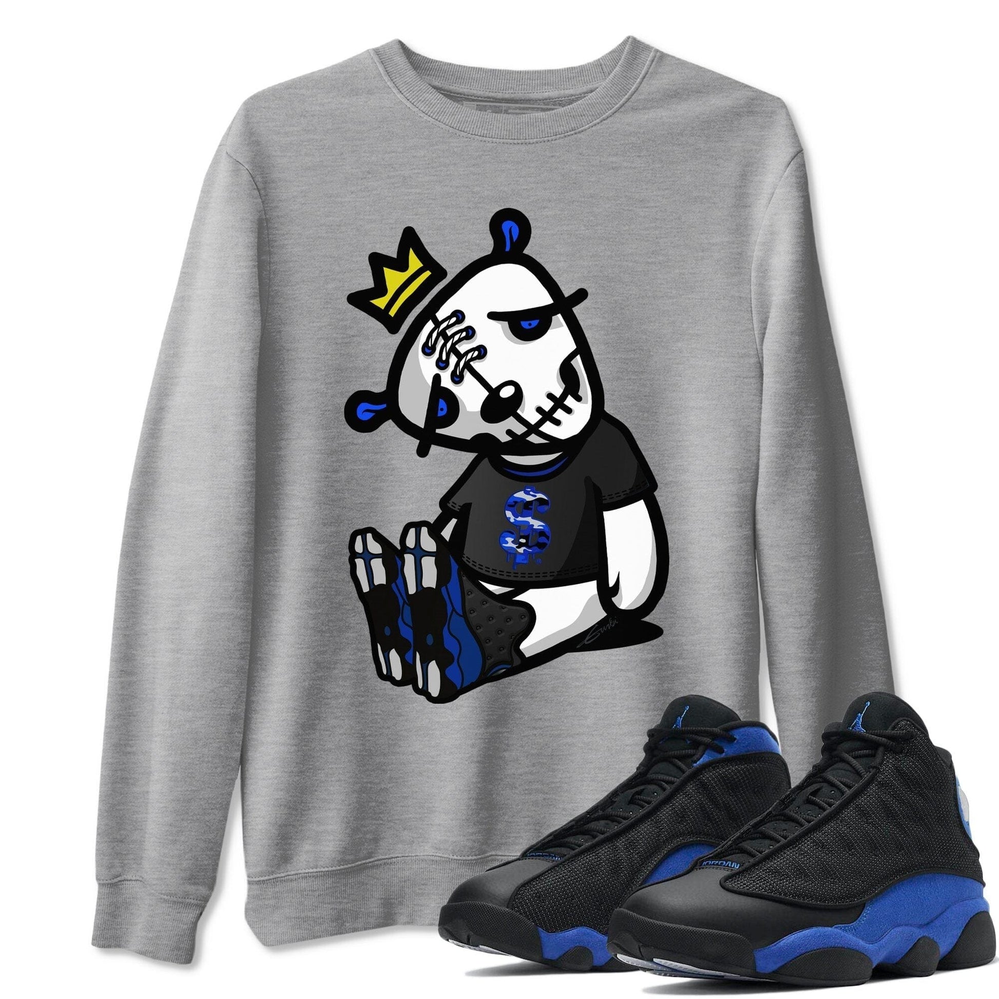 Jordan 13 Hyper Royal Sneaker Match Tees Dead Dolls Sneaker Tees Jordan 13 Hyper Royal Sneaker Release Tees Unisex Shirts