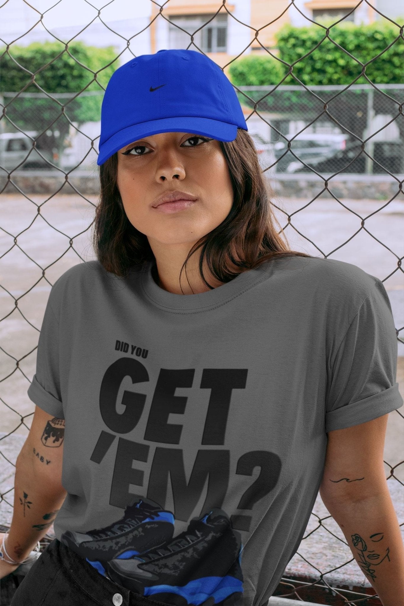 Jordan 13 Hyper Royal Sneaker Match Tees Did You Get Em SNRT Sneaker Tees Jordan 13 Hyper Royal SNRT Sneaker Release Tees Unisex Shirts