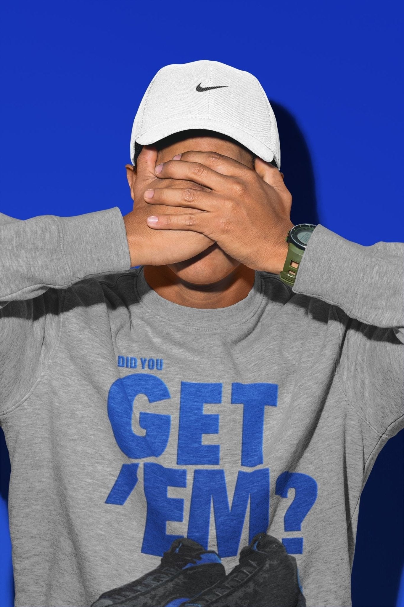 Jordan 13 Hyper Royal Sneaker Match Tees Did You Get Em SNRT Sneaker Tees Jordan 13 Hyper Royal SNRT Sneaker Release Tees Unisex Shirts