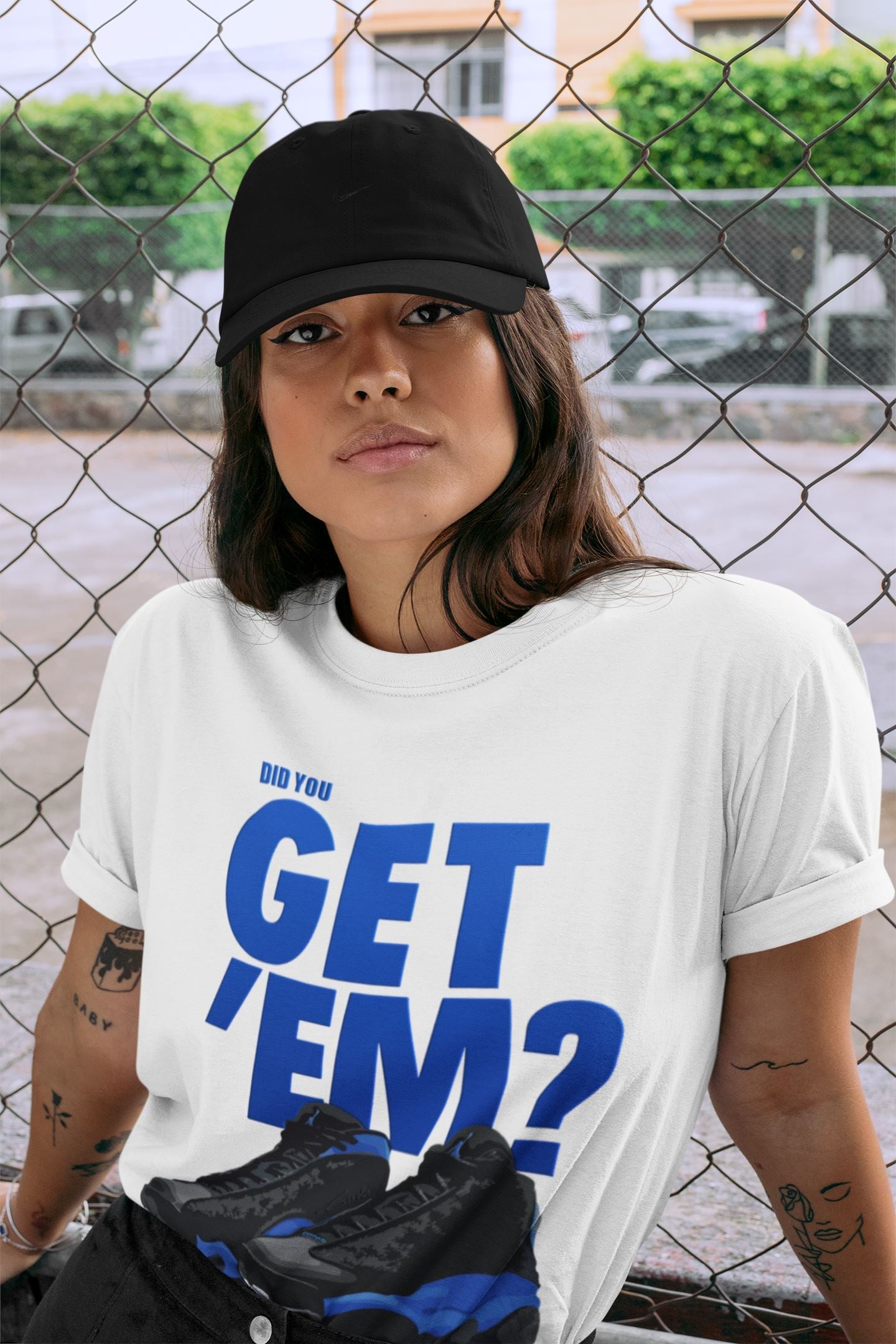 Jordan 13 Hyper Royal Sneaker Match Tees Did You Get Em SNRT Sneaker Tees Jordan 13 Hyper Royal SNRT Sneaker Release Tees Unisex Shirts