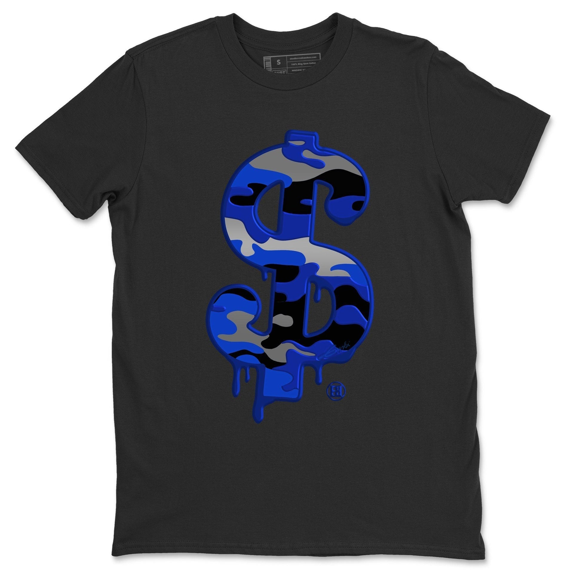 Jordan 13 Hyper Royal Sneaker Match Tees Dollar Camo Sneaker Tees Jordan 13 Hyper Royal Sneaker Release Tees Unisex Shirts
