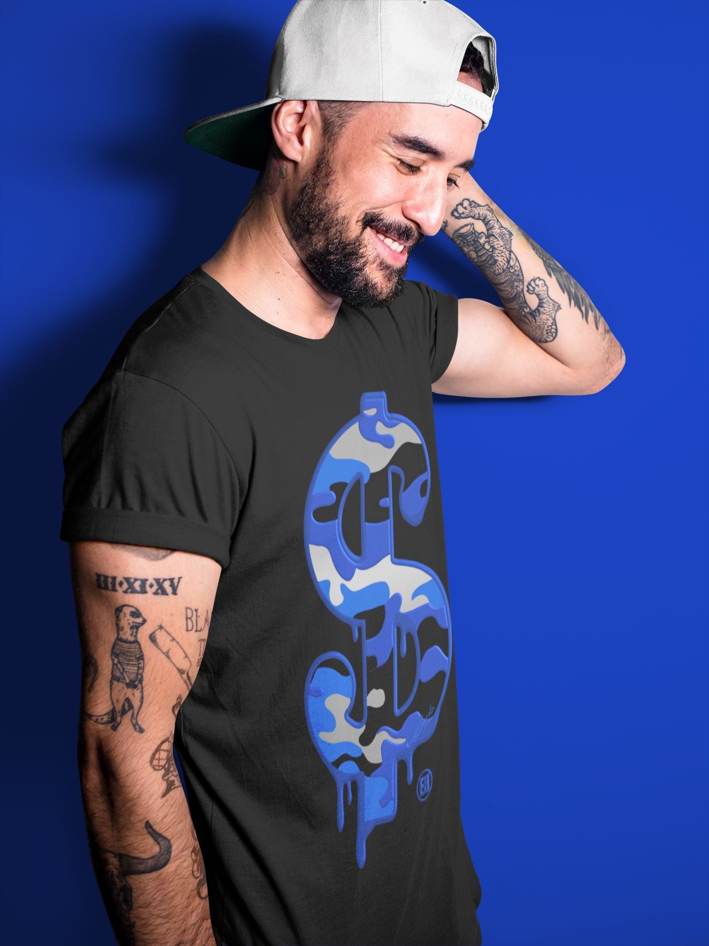 Jordan 13 Hyper Royal Sneaker Match Tees Dollar Camo Sneaker Tees Jordan 13 Hyper Royal Sneaker Release Tees Unisex Shirts