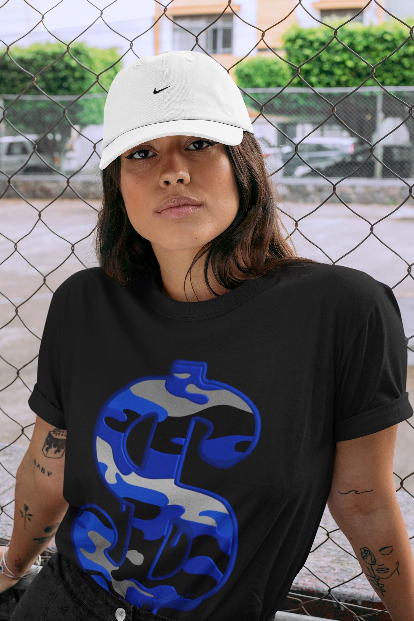 Jordan 13 Hyper Royal Sneaker Match Tees Dollar Camo Sneaker Tees Jordan 13 Hyper Royal Sneaker Release Tees Unisex Shirts