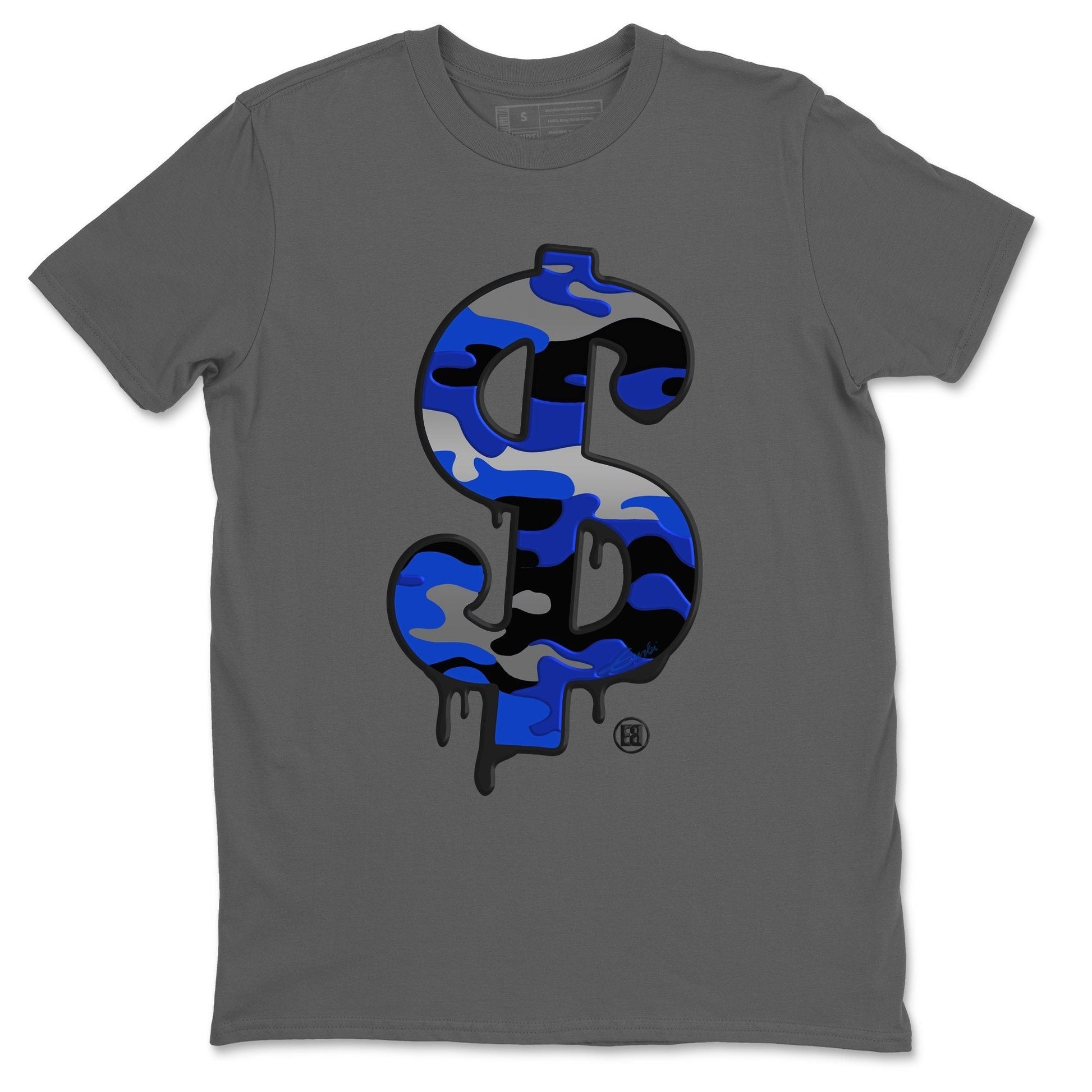 Jordan 13 Hyper Royal Sneaker Match Tees Dollar Camo Sneaker Tees Jordan 13 Hyper Royal Sneaker Release Tees Unisex Shirts