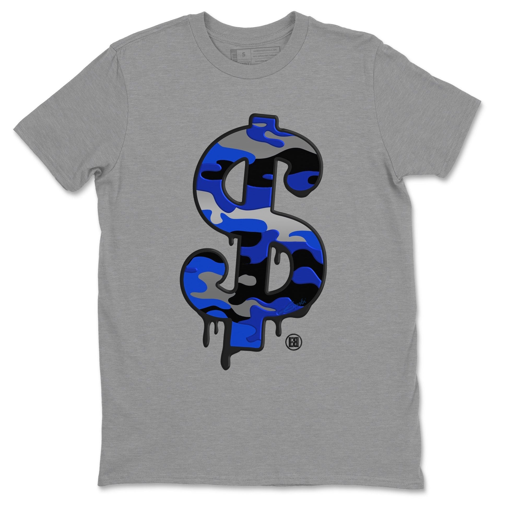Jordan 13 Hyper Royal Sneaker Match Tees Dollar Camo Sneaker Tees Jordan 13 Hyper Royal Sneaker Release Tees Unisex Shirts