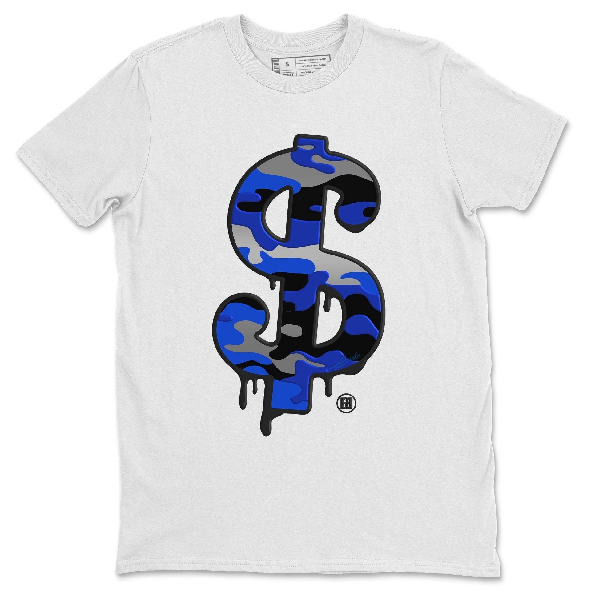 Jordan 13 Hyper Royal Sneaker Match Tees Dollar Camo Sneaker Tees Jordan 13 Hyper Royal Sneaker Release Tees Unisex Shirts