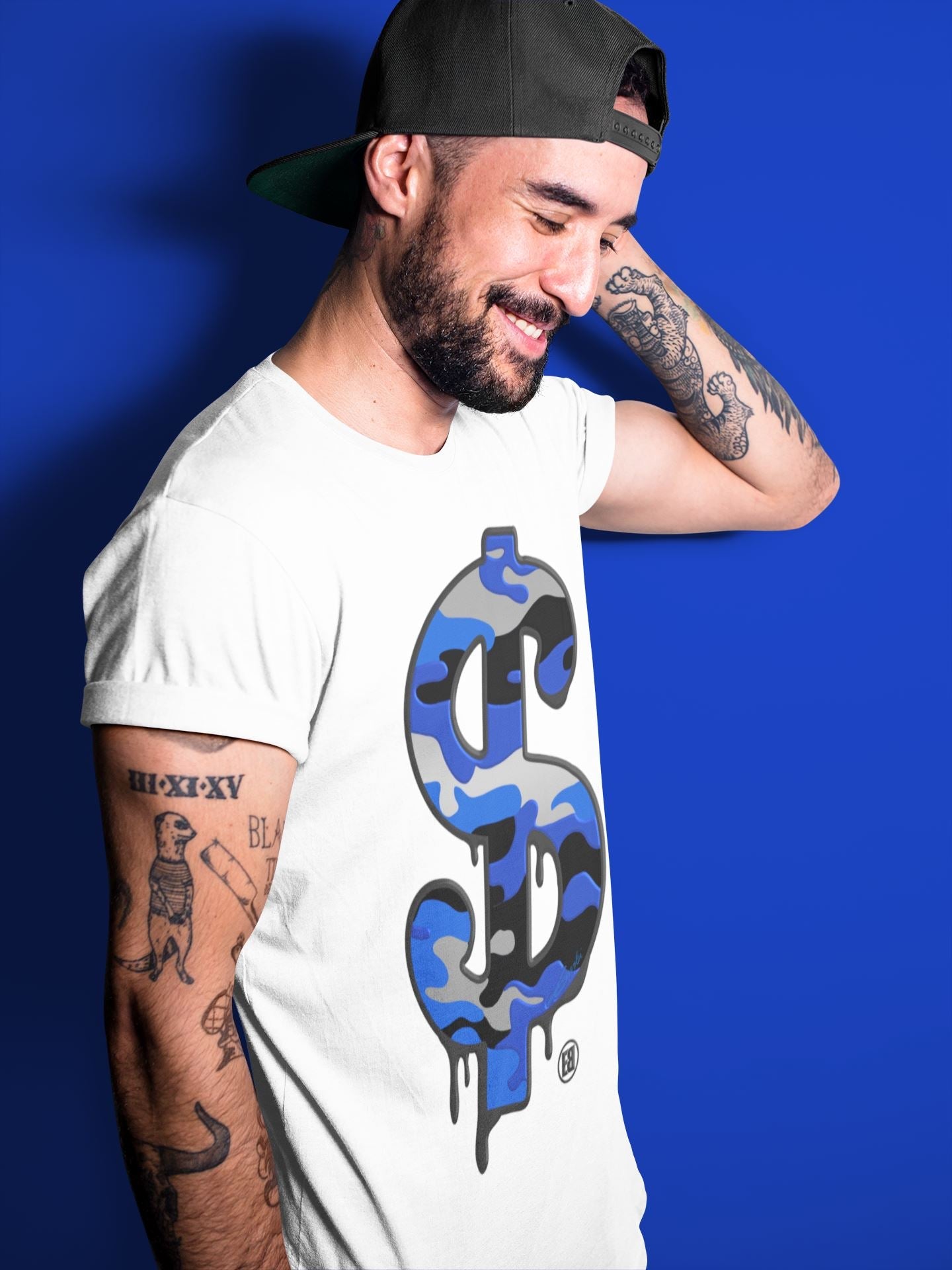 Jordan 13 Hyper Royal Sneaker Match Tees Dollar Camo Sneaker Tees Jordan 13 Hyper Royal Sneaker Release Tees Unisex Shirts