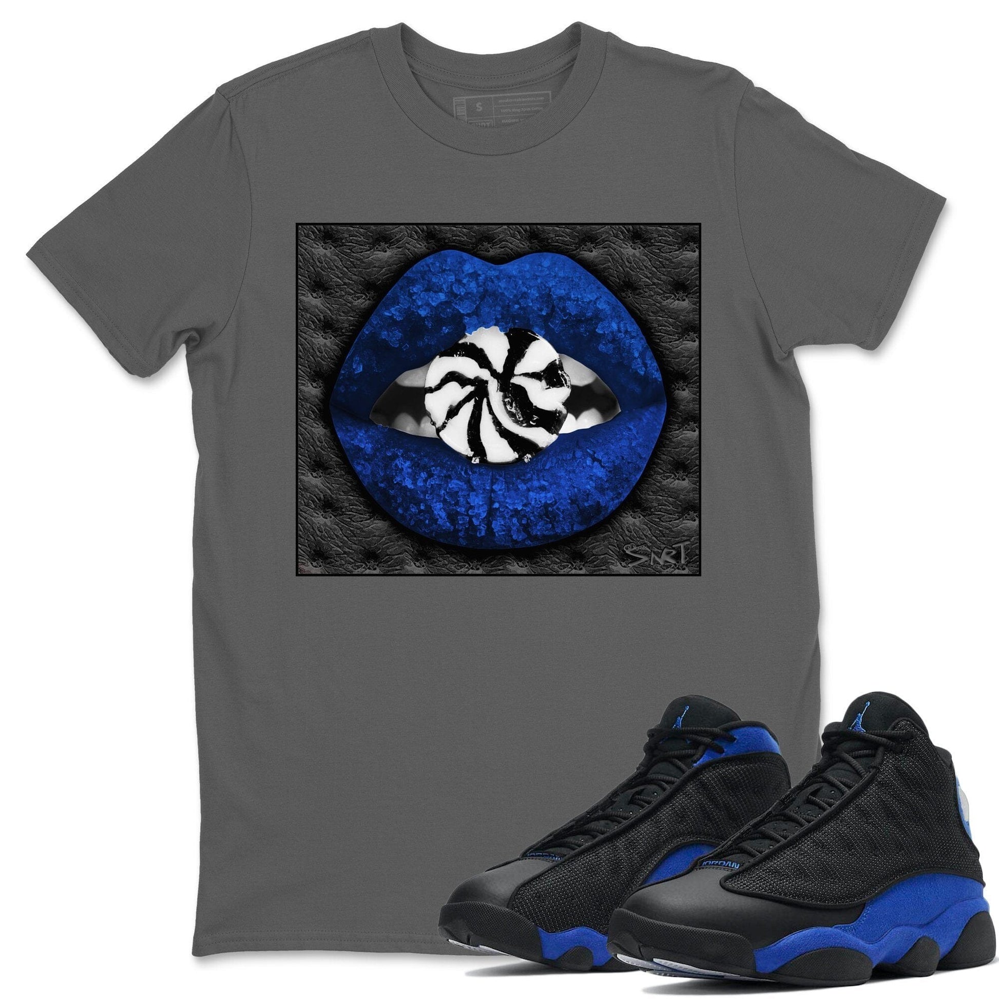 Jordan 13 Hyper Royal Sneaker Match Tees Lips Candy Sneaker Tees Jordan 13 Hyper Royal Sneaker Release Tees Unisex Shirts