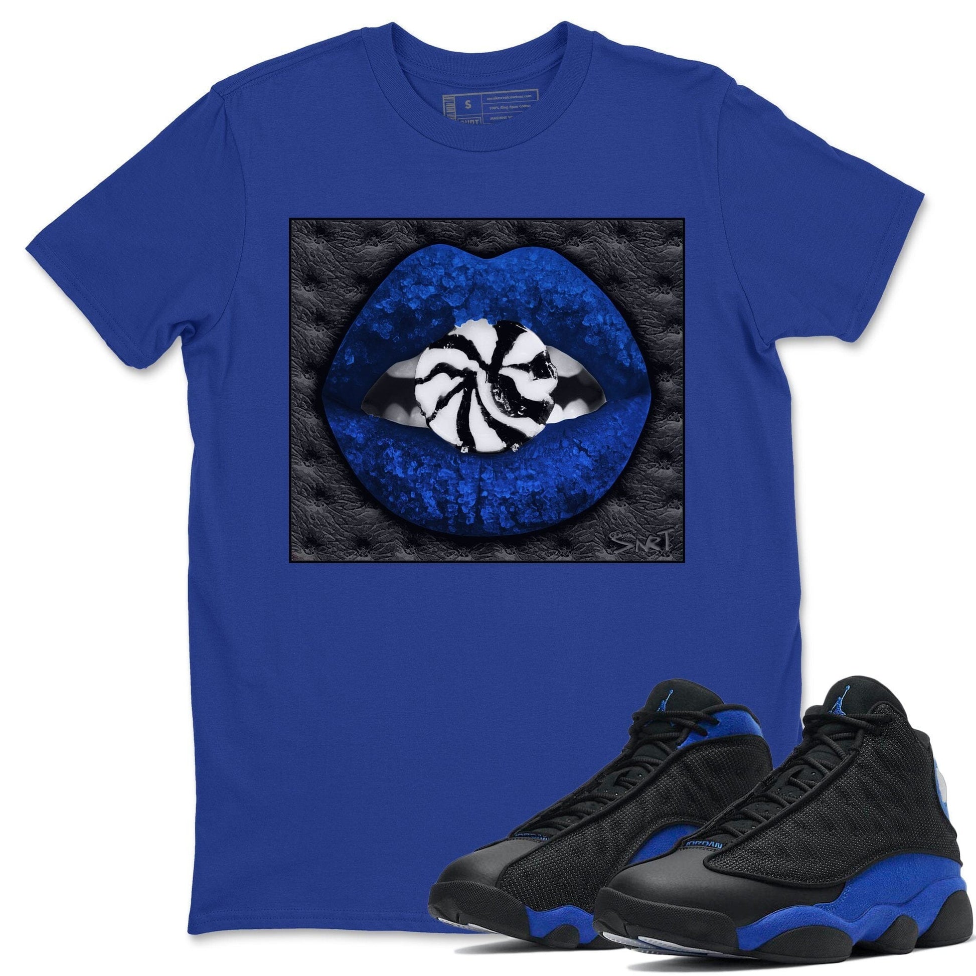 Jordan 13 Hyper Royal Sneaker Match Tees Lips Candy Sneaker Tees Jordan 13 Hyper Royal Sneaker Release Tees Unisex Shirts