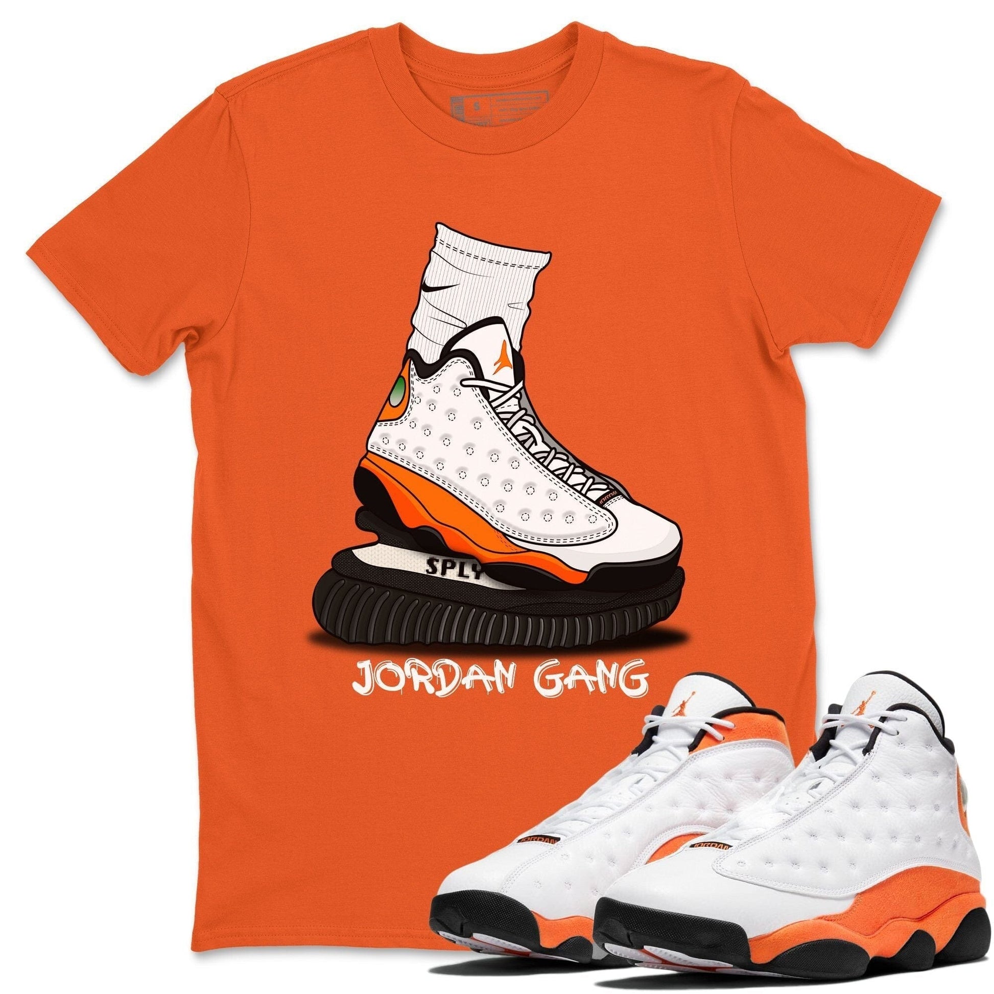 Jordan 13 Starfish Sneaker Match Tees Jordan Gang Sneaker Tees Jordan 13 Starfish Sneaker Release Tees Unisex Shirts