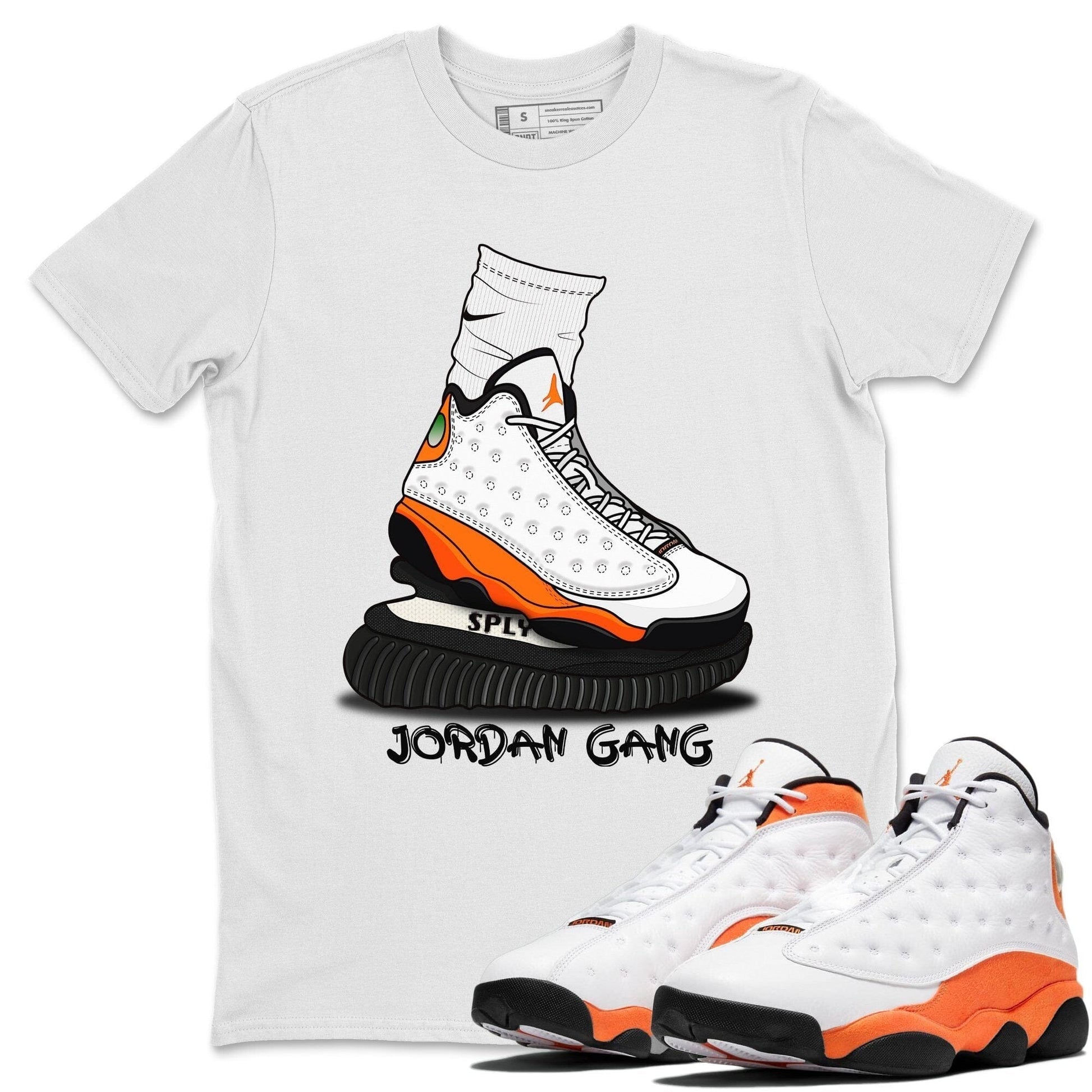 Jordan 13 Starfish Sneaker Match Tees Jordan Gang Sneaker Tees Jordan 13 Starfish Sneaker Release Tees Unisex Shirts