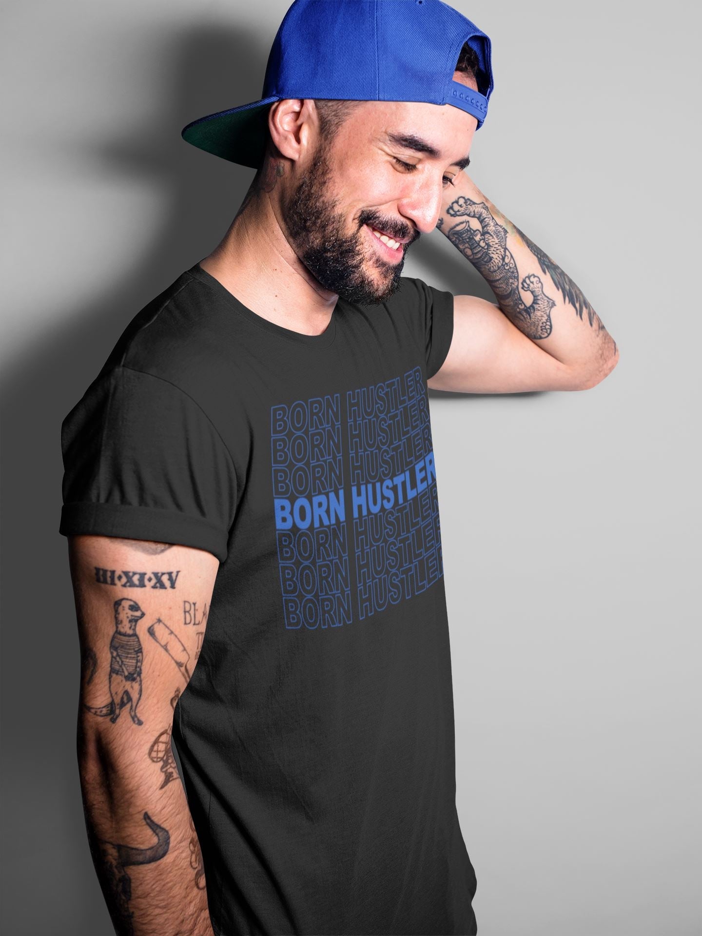Jordan 14 Hyper Royal Sneaker Match Tees Born Hustler Sneaker Tees Jordan 14 Hyper Royal Sneaker Release Tees Unisex Shirts