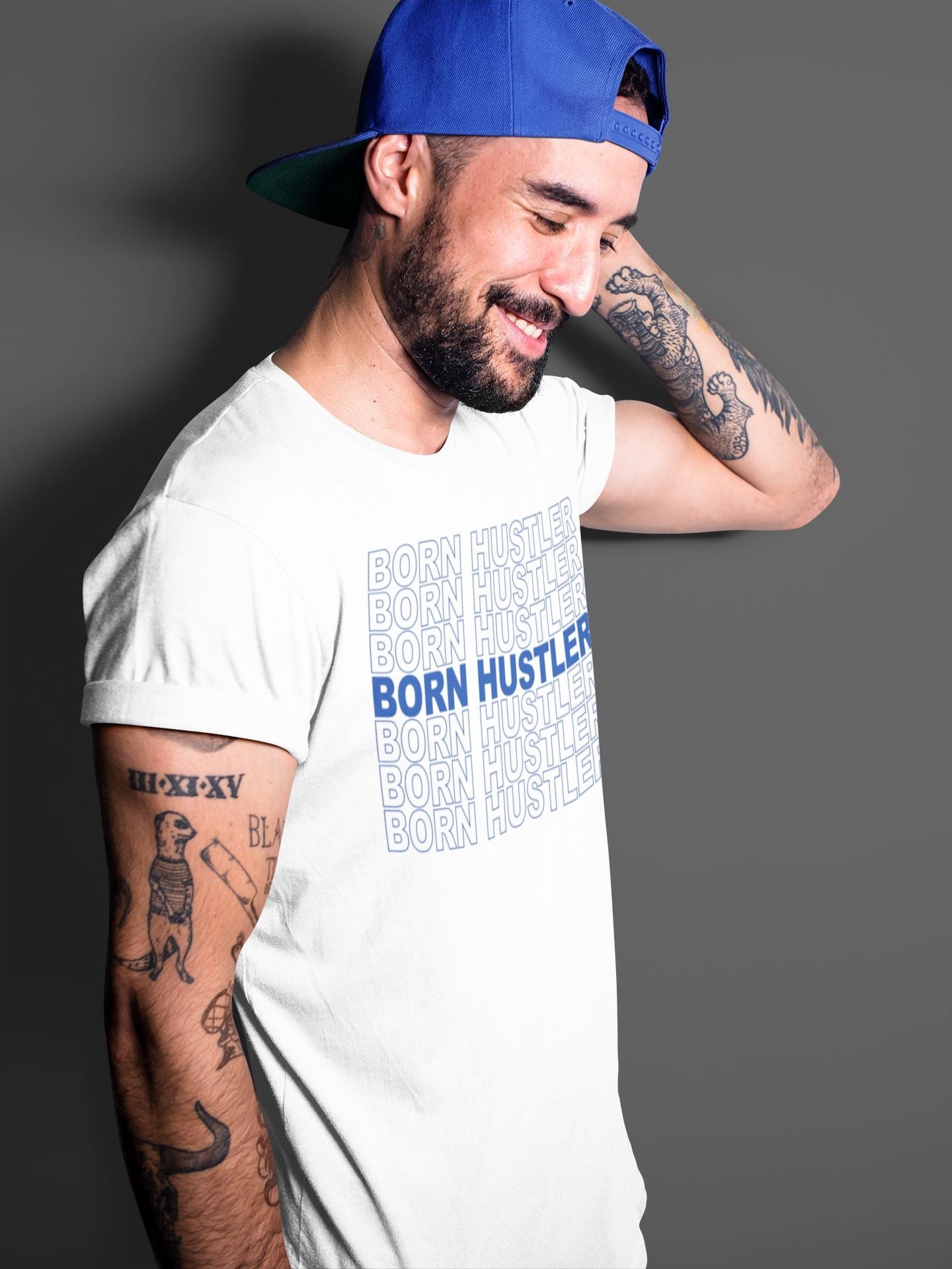 Jordan 14 Hyper Royal Sneaker Match Tees Born Hustler Sneaker Tees Jordan 14 Hyper Royal Sneaker Release Tees Unisex Shirts