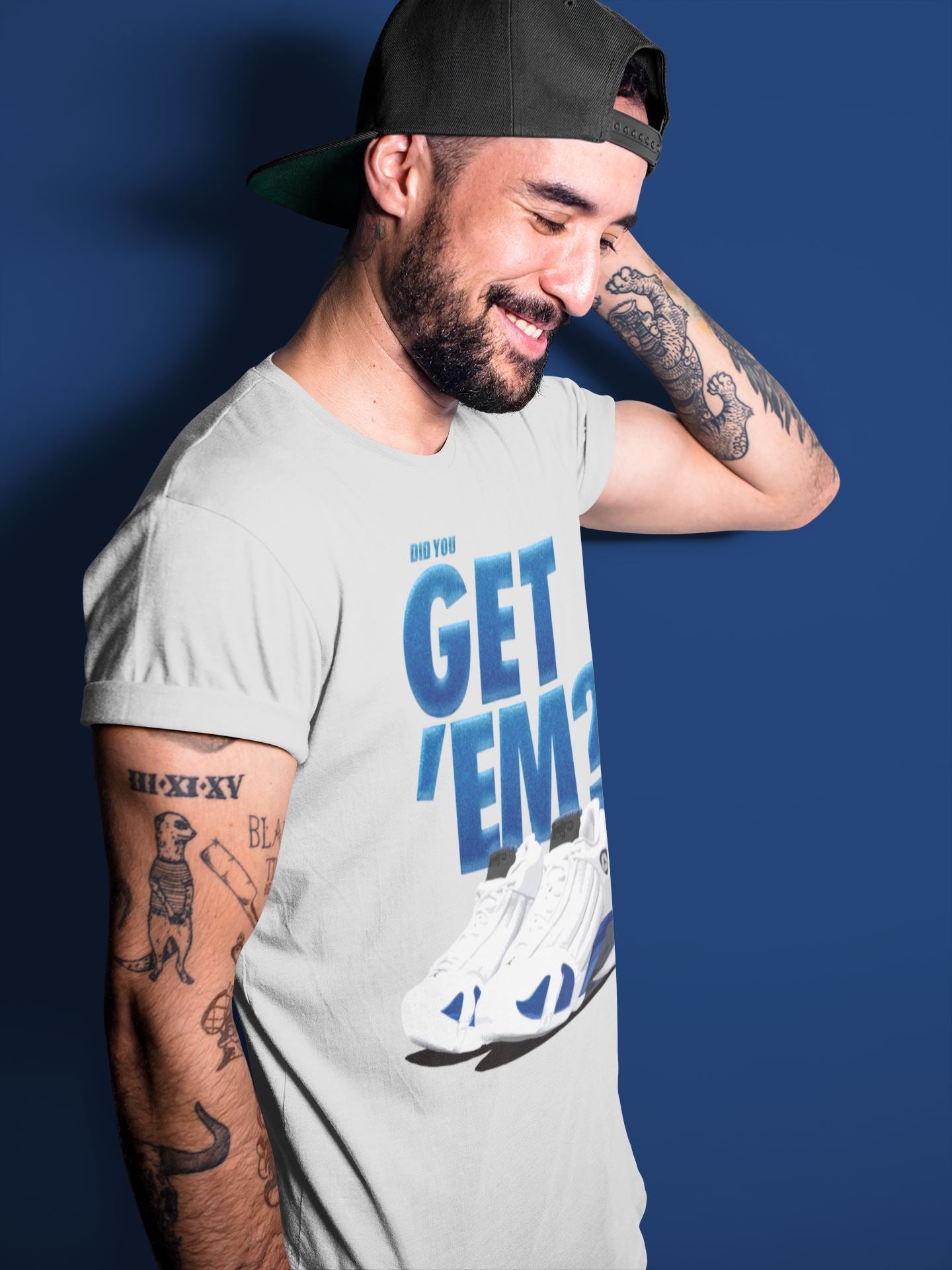 Jordan 14 Hyper Royal Sneaker Match Tees Did You Get Em SNRT Sneaker Tees Jordan 14 Hyper Royal SNRT Sneaker Release Tees Unisex Shirts