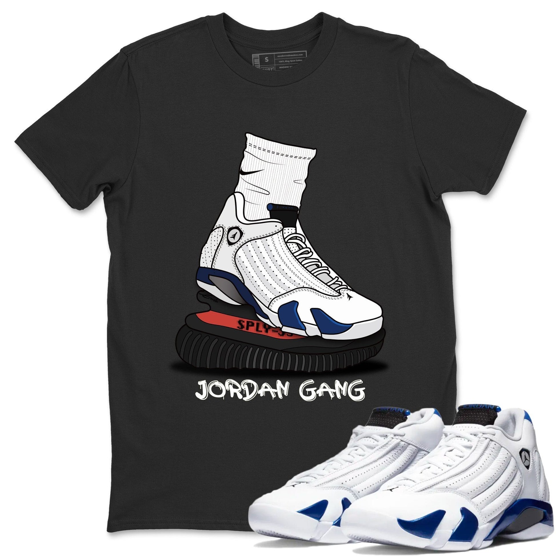 Jordan 14 Hyper Royal Sneaker Match Tees Jordan Gang Sneaker Tees Jordan 14 Hyper Royal Sneaker Release Tees Unisex Shirts