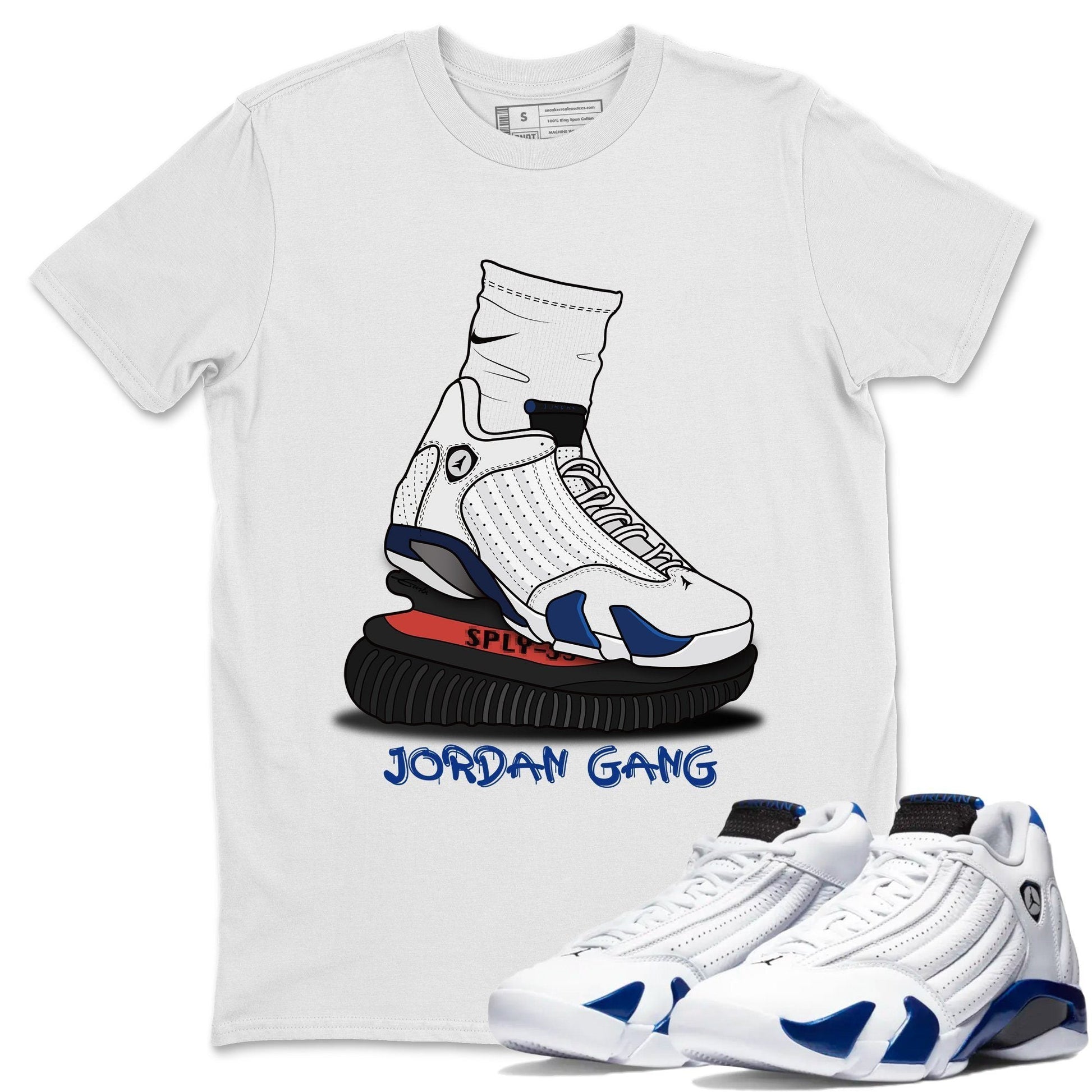 Jordan 14 Hyper Royal Sneaker Match Tees Jordan Gang Sneaker Tees Jordan 14 Hyper Royal Sneaker Release Tees Unisex Shirts