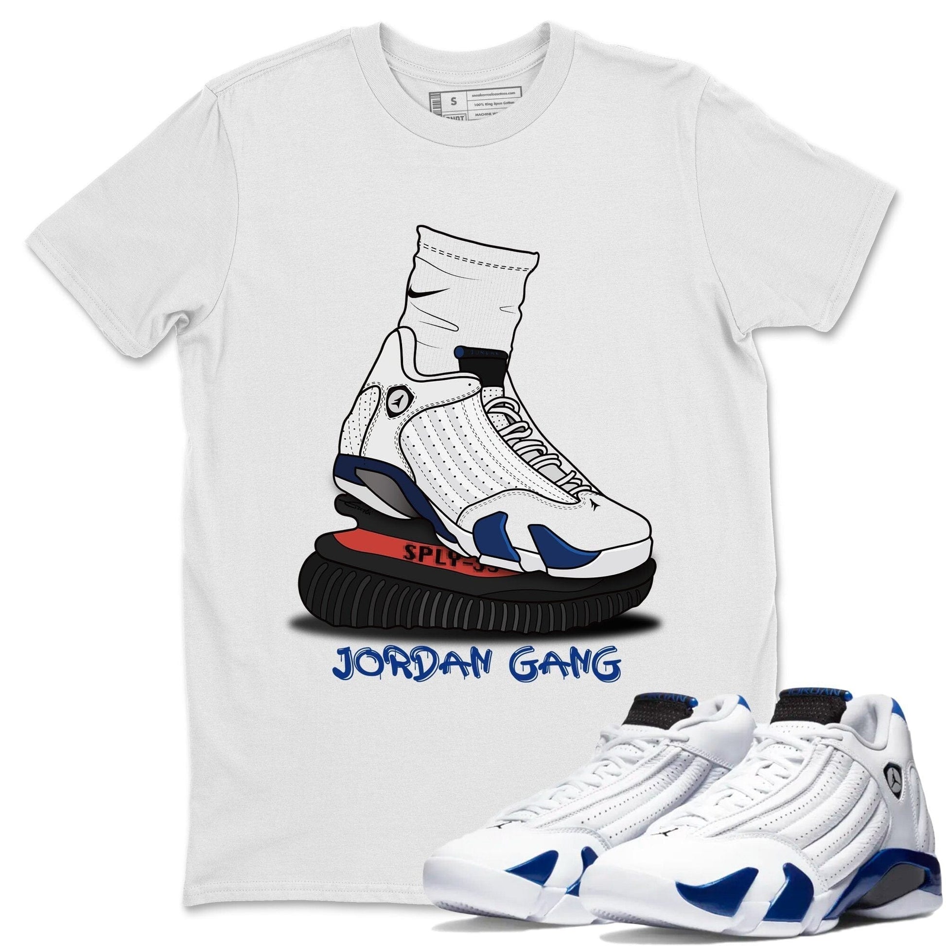 Jordan 14 Hyper Royal Sneaker Match Tees Jordan Gang Sneaker Tees Jordan 14 Hyper Royal Sneaker Release Tees Unisex Shirts
