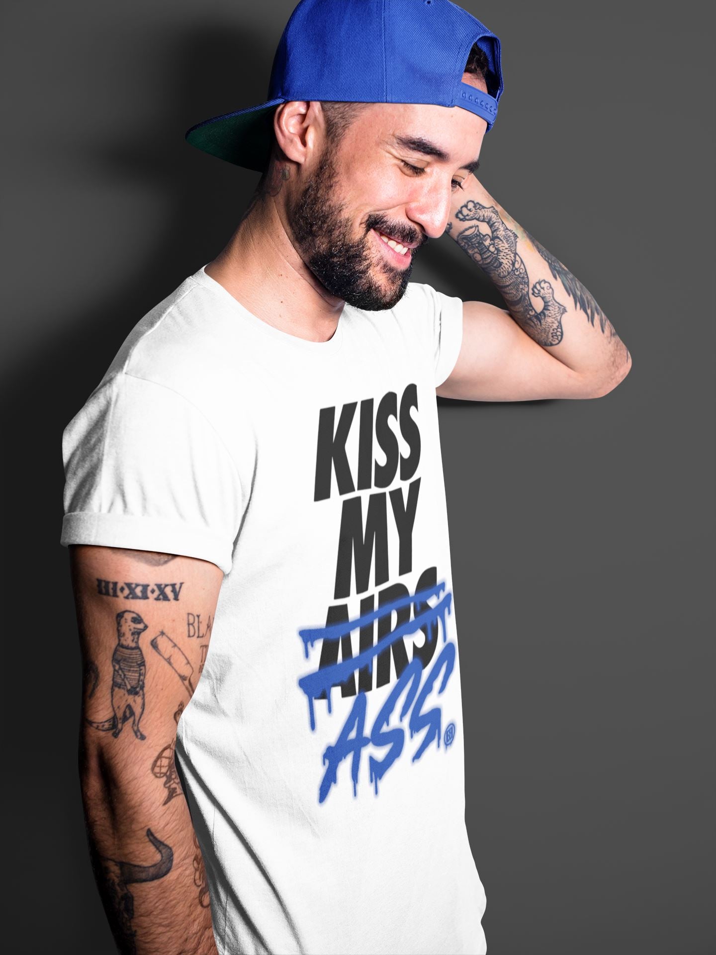 Jordan 14 Hyper Royal Sneaker Match Tees Kiss My Ass Sneaker Tees Jordan 14 Hyper Royal Sneaker Release Tees Unisex Shirts