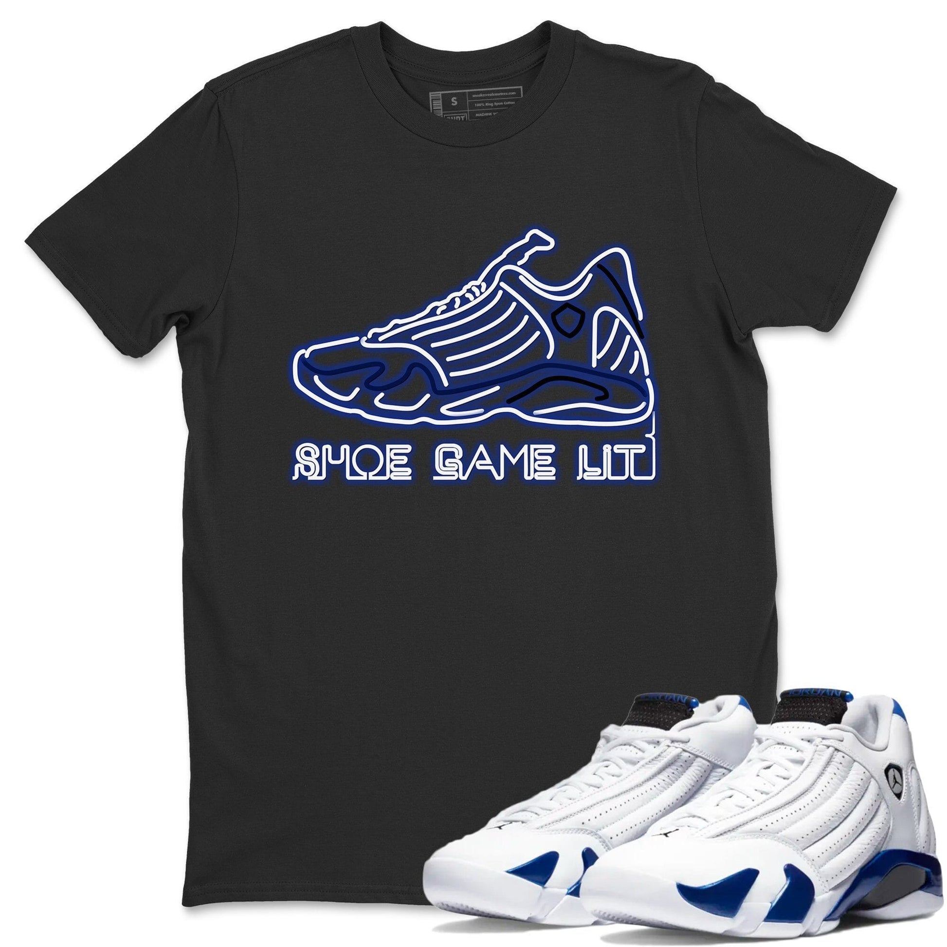 Jordan 14 Hyper Royal Sneaker Match Tees Shoe Game Lit Sneaker Tees Jordan 14 Hyper Royal Sneaker Release Tees Unisex Shirts