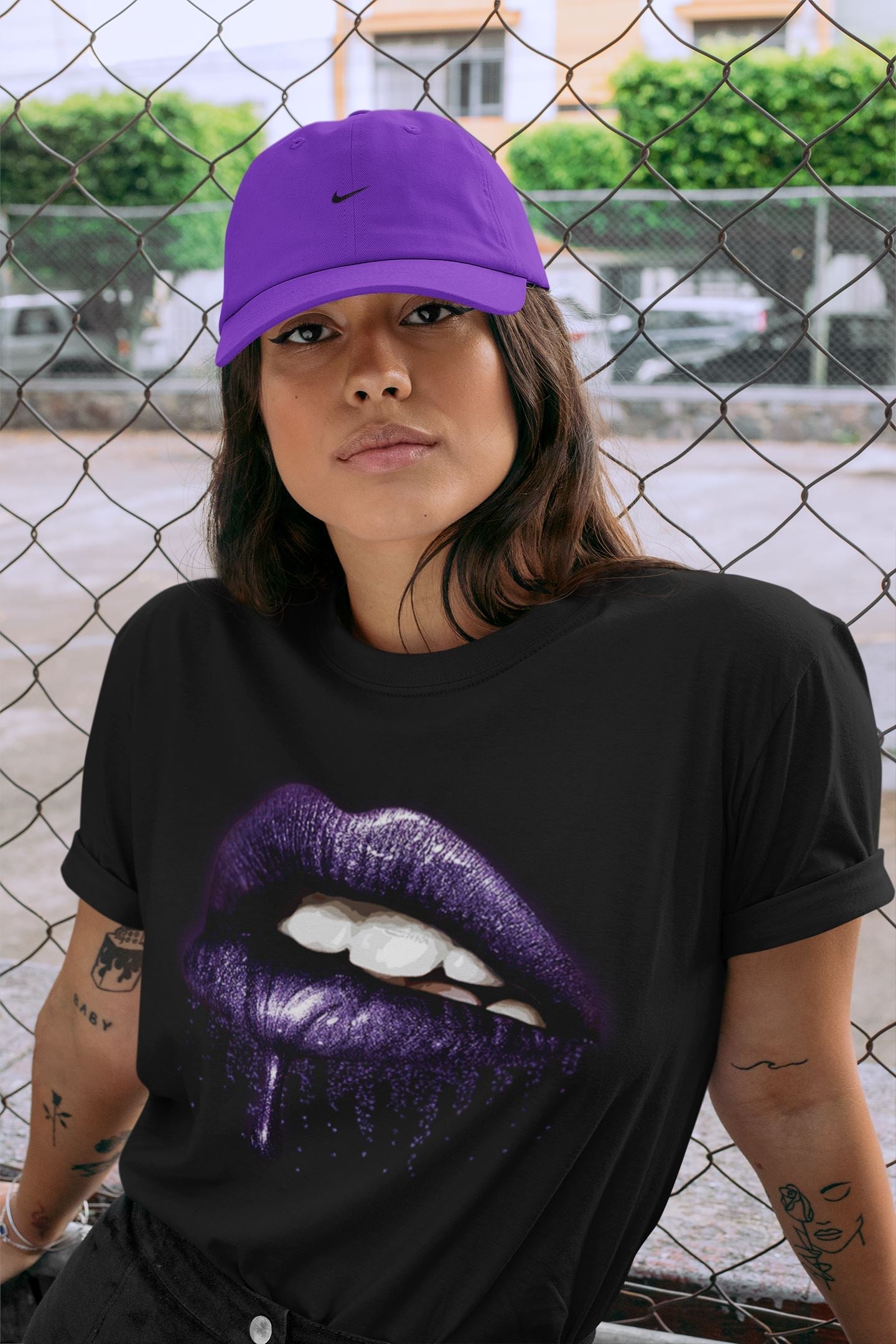 Jordan 3 Court Purple Sneaker Match Tees Dripping Lips Sneaker Tees Jordan 3 Court Purple Sneaker Release Tees Unisex Shirts