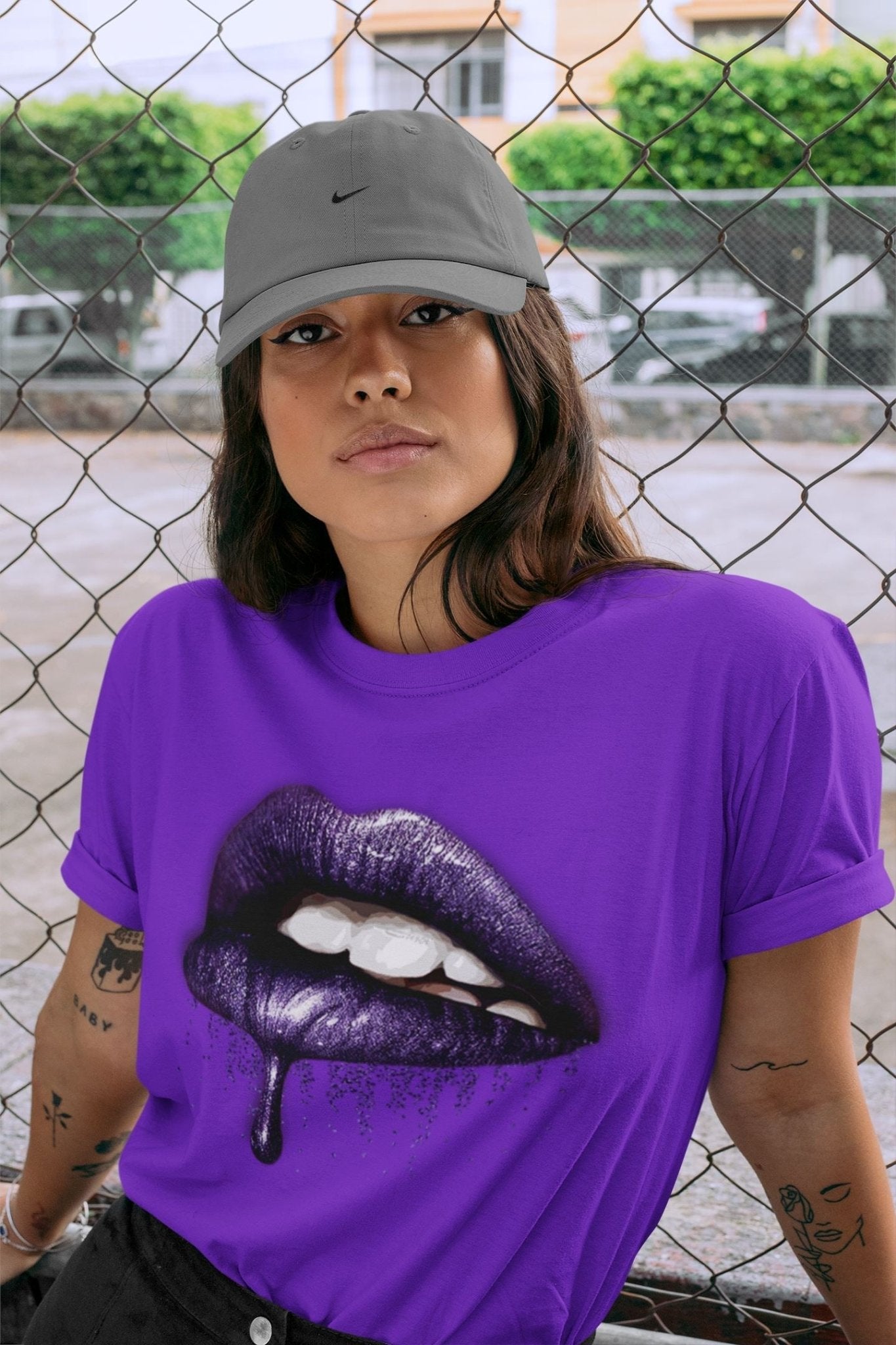 Jordan 3 Court Purple Sneaker Match Tees Dripping Lips Sneaker Tees Jordan 3 Court Purple Sneaker Release Tees Unisex Shirts