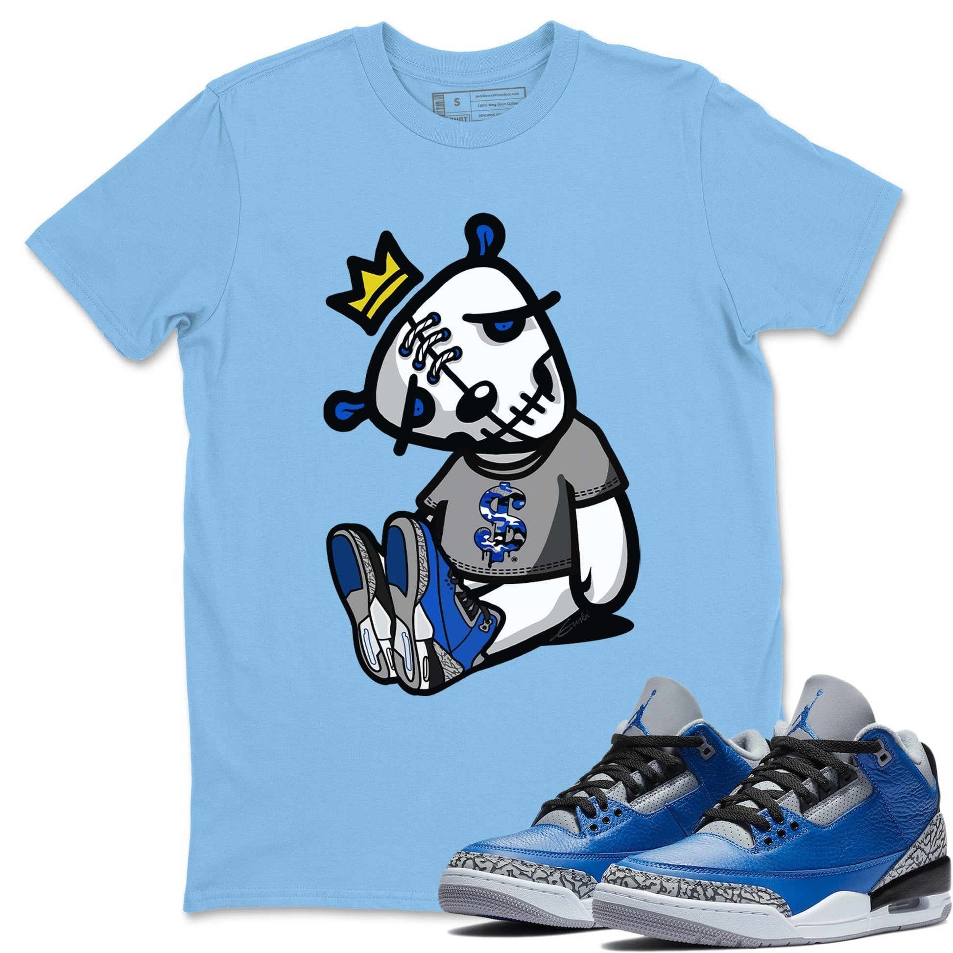 Jordan 3 Varsity Royal Sneaker Match Tees Dead Dolls Sneaker Tees Jordan 3 Varsity Royal Sneaker Release Tees Unisex Shirts