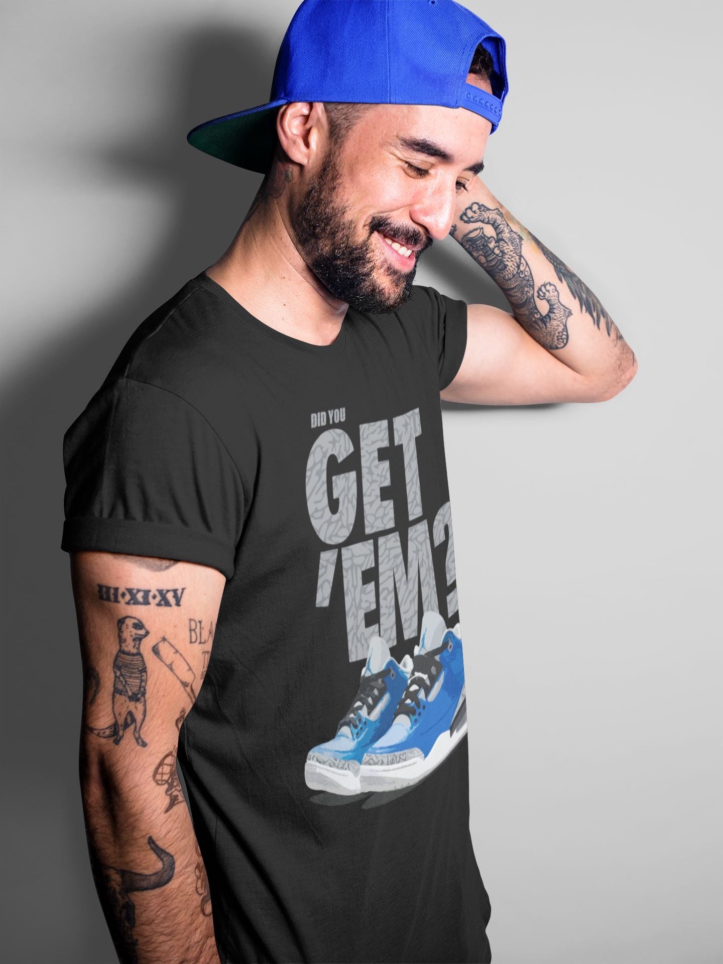 Jordan 3 Varsity Royal Sneaker Match Tees Did You Get Em SNRT Sneaker Tees Jordan 3 Varsity Royal SNRT Sneaker Release Tees Unisex Shirts