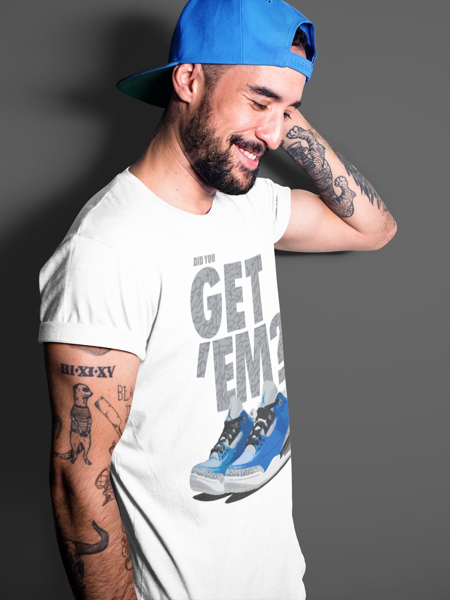 Jordan 3 Varsity Royal Sneaker Match Tees Did You Get Em SNRT Sneaker Tees Jordan 3 Varsity Royal SNRT Sneaker Release Tees Unisex Shirts