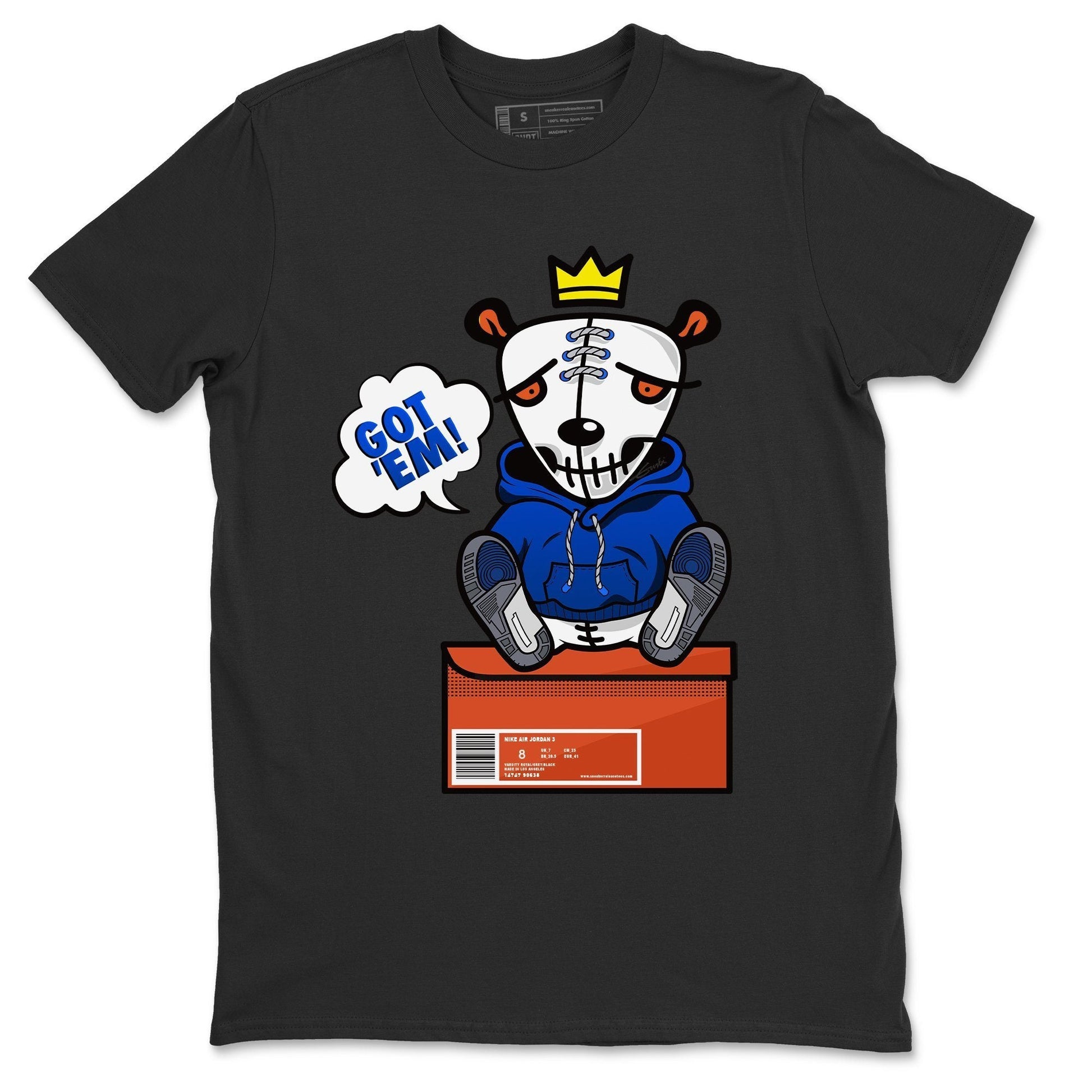 Jordan 3 Varsity Royal Sneaker Match Tees Got Em Sneaker Tees Jordan 3 Varsity Royal Sneaker Release Tees Unisex Shirts