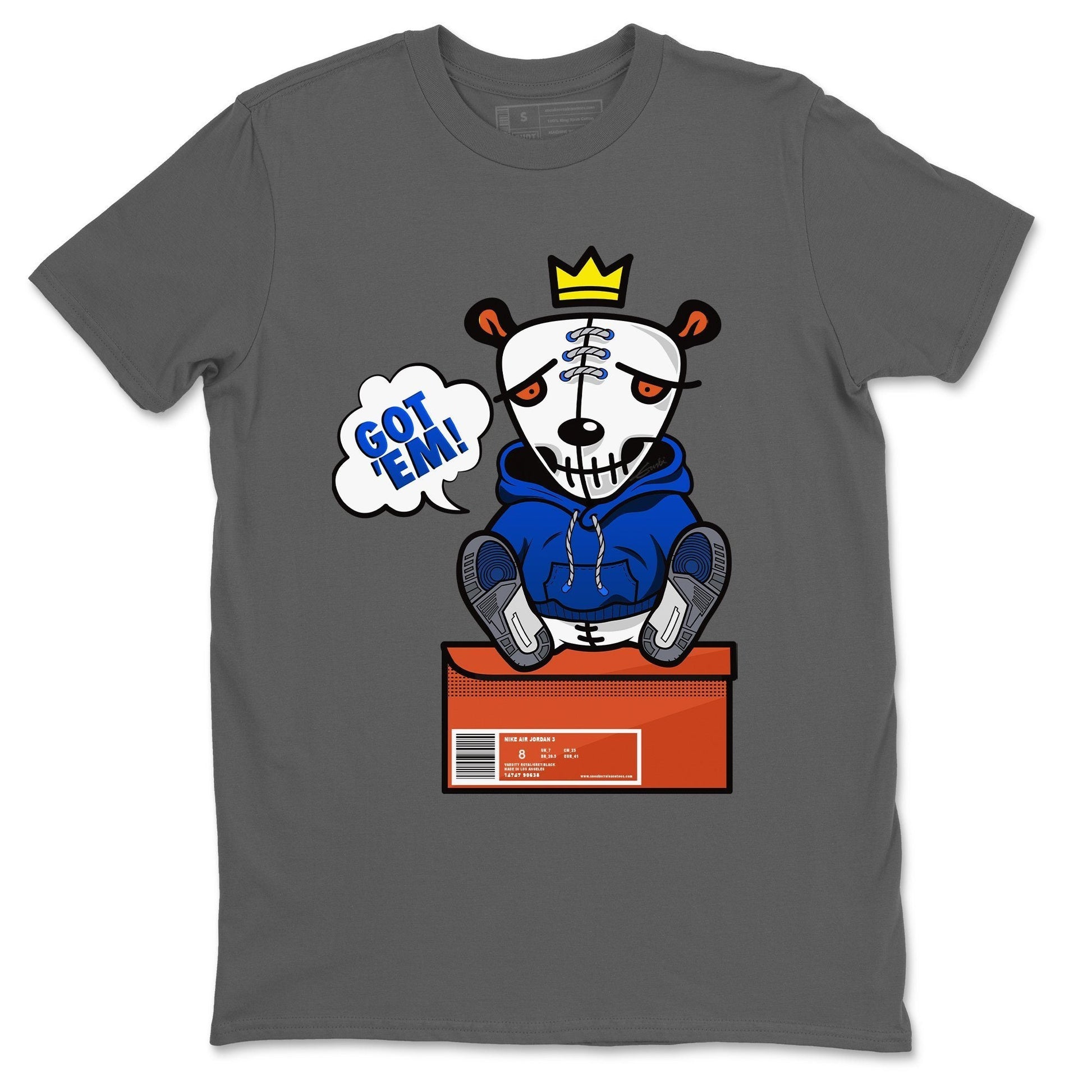 Jordan 3 Varsity Royal Sneaker Match Tees Got Em Sneaker Tees Jordan 3 Varsity Royal Sneaker Release Tees Unisex Shirts