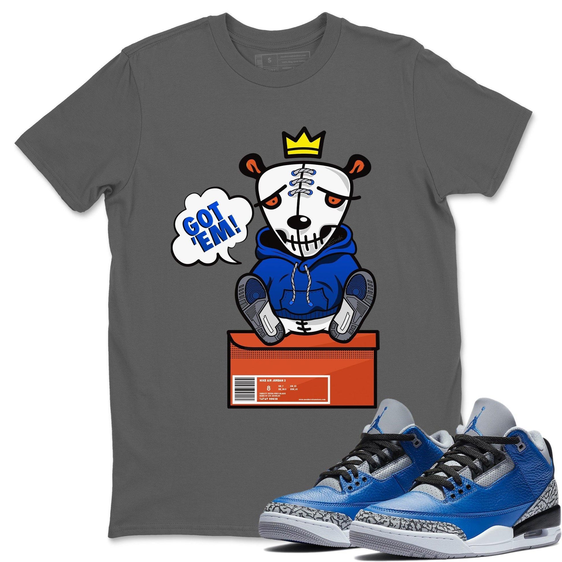 Jordan 3 Varsity Royal Sneaker Match Tees Got Em Sneaker Tees Jordan 3 Varsity Royal Sneaker Release Tees Unisex Shirts