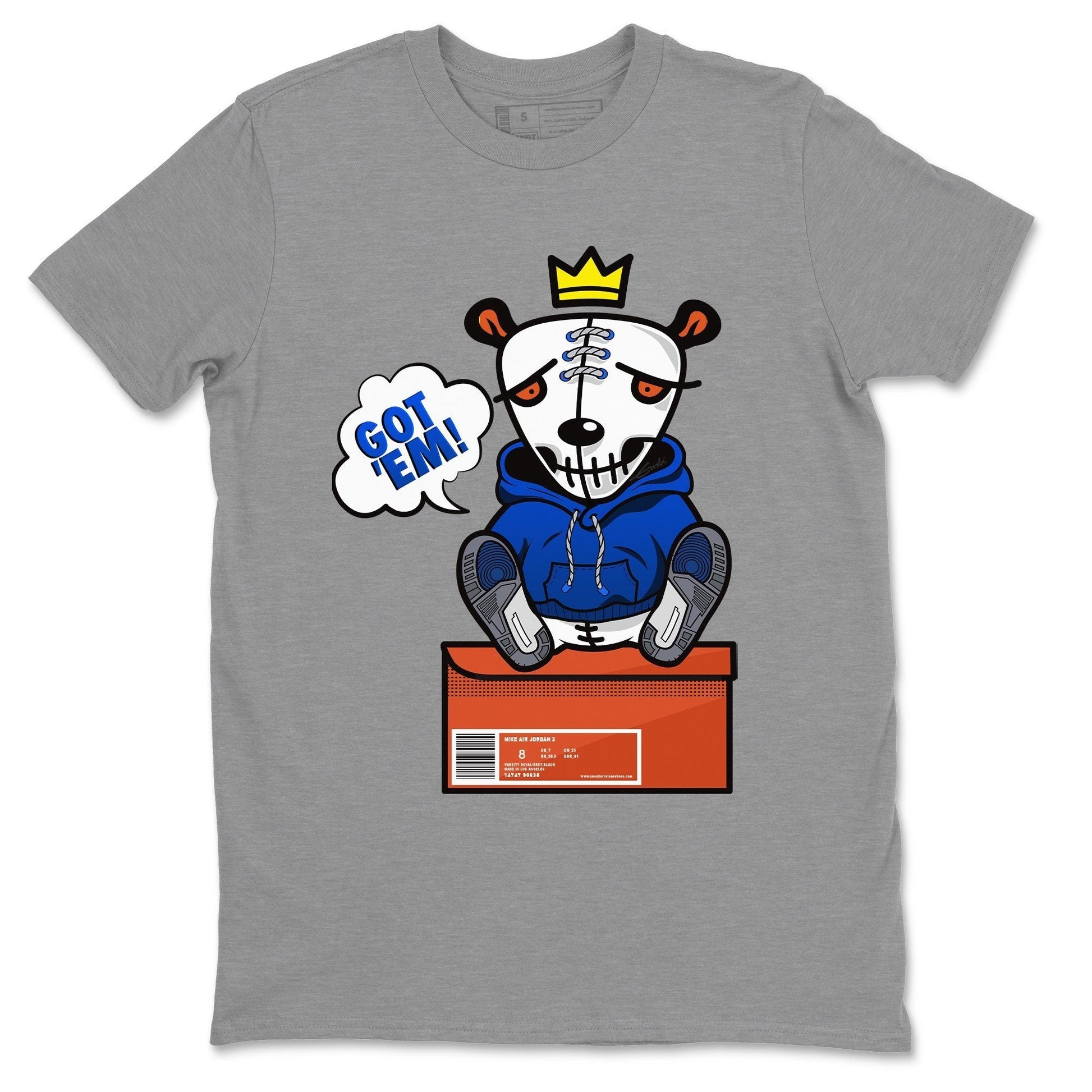 Jordan 3 Varsity Royal Sneaker Match Tees Got Em Sneaker Tees Jordan 3 Varsity Royal Sneaker Release Tees Unisex Shirts