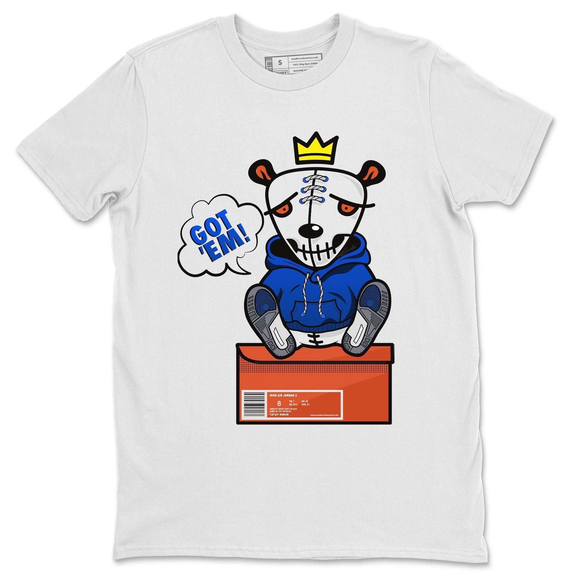 Jordan 3 Varsity Royal Sneaker Match Tees Got Em Sneaker Tees Jordan 3 Varsity Royal Sneaker Release Tees Unisex Shirts