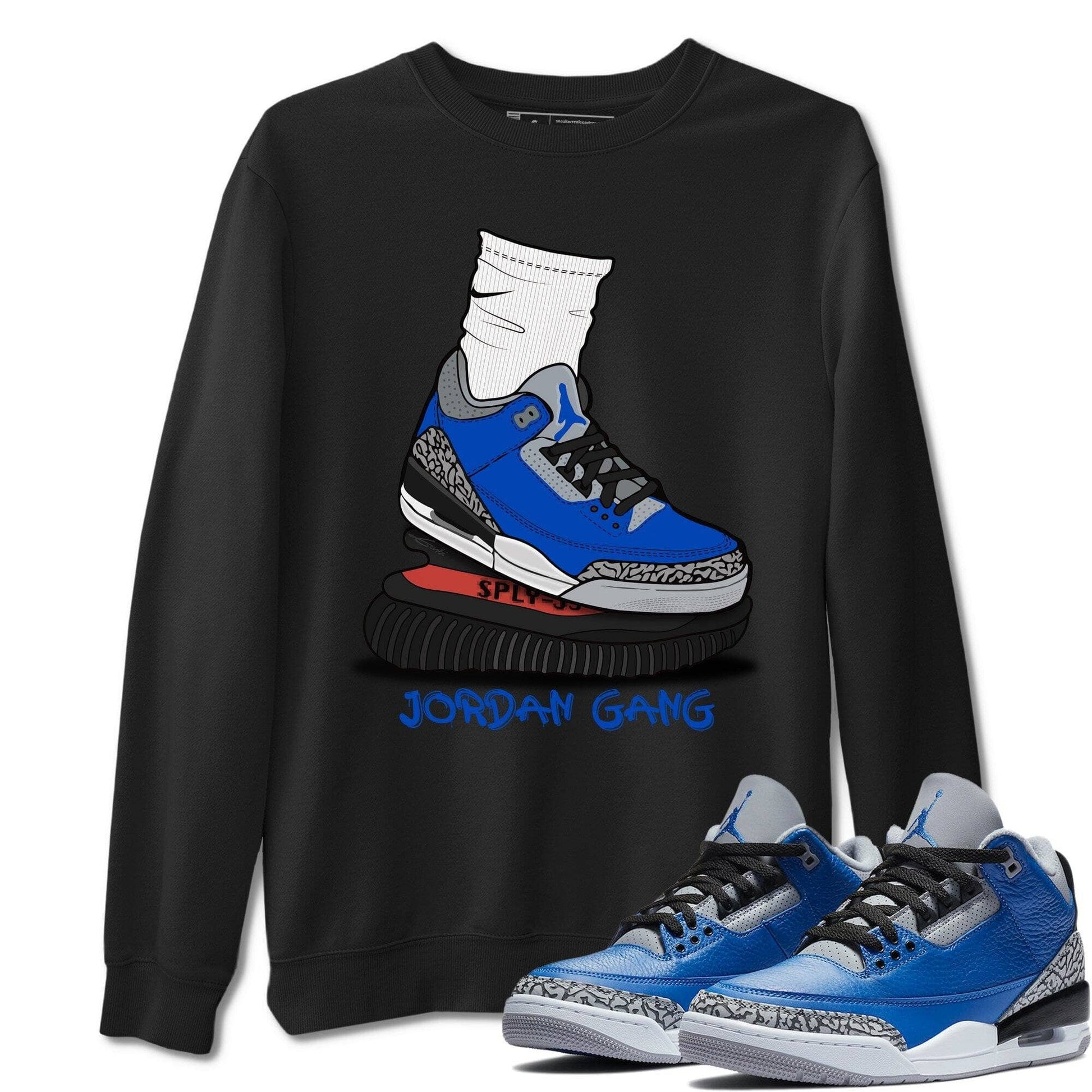 Jordan 3 Varsity Royal Sneaker Match Tees Jordan Gang Sneaker Tees Jordan 3 Varsity Royal Sneaker Release Tees Unisex Shirts