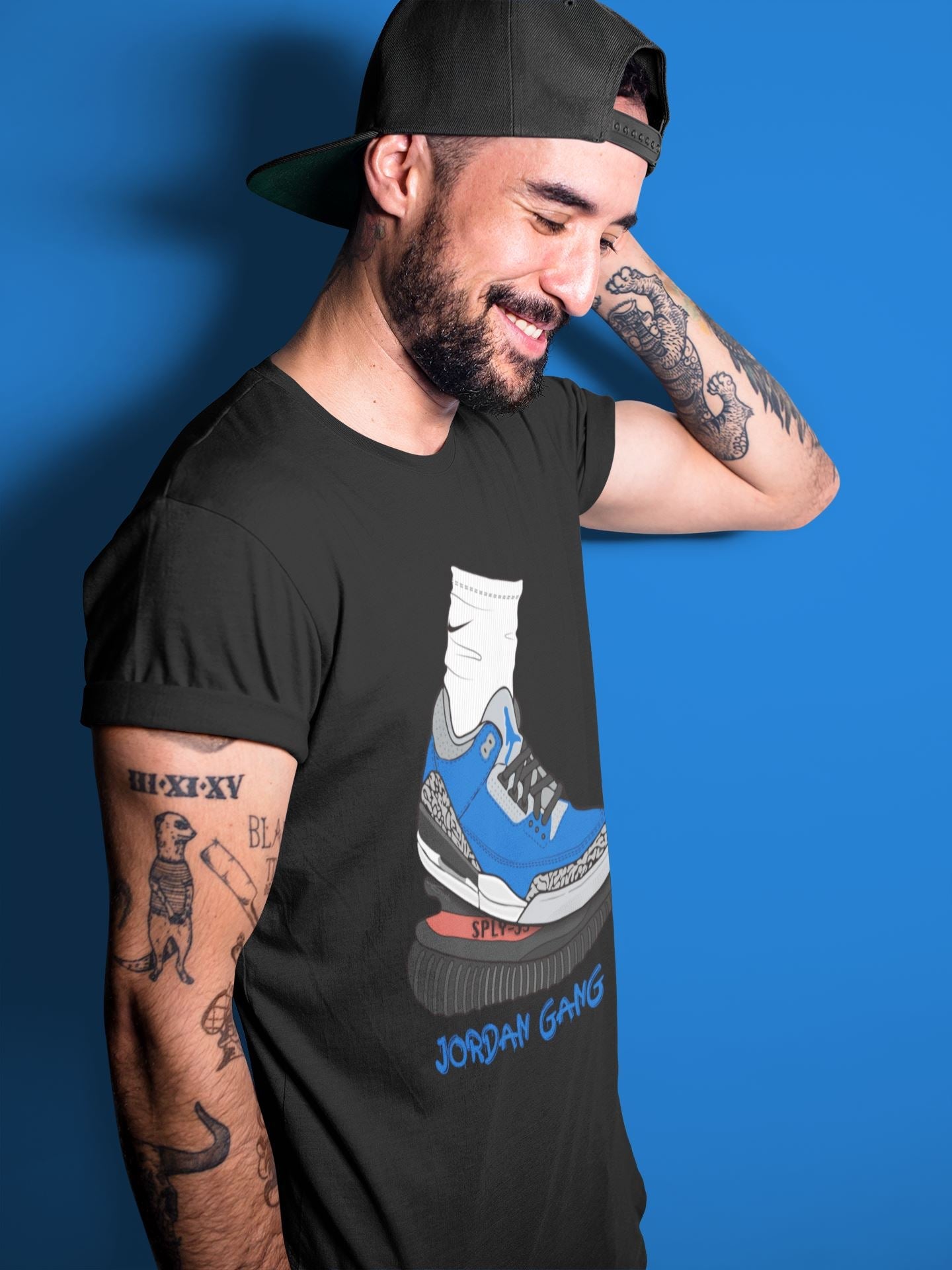 Jordan 3 Varsity Royal Sneaker Match Tees Jordan Gang Sneaker Tees Jordan 3 Varsity Royal Sneaker Release Tees Unisex Shirts