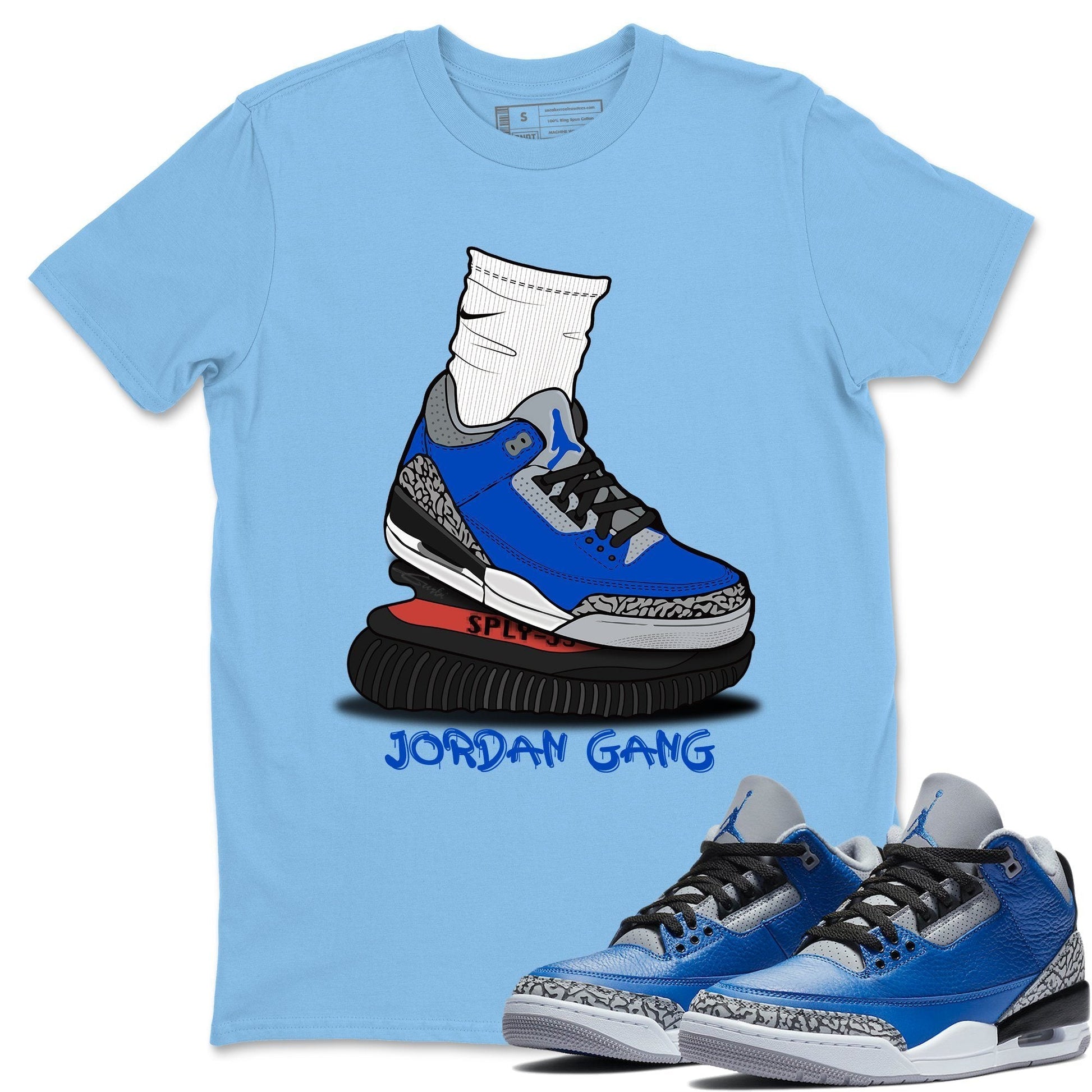 Jordan 3 Varsity Royal Sneaker Match Tees Jordan Gang Sneaker Tees Jordan 3 Varsity Royal Sneaker Release Tees Unisex Shirts