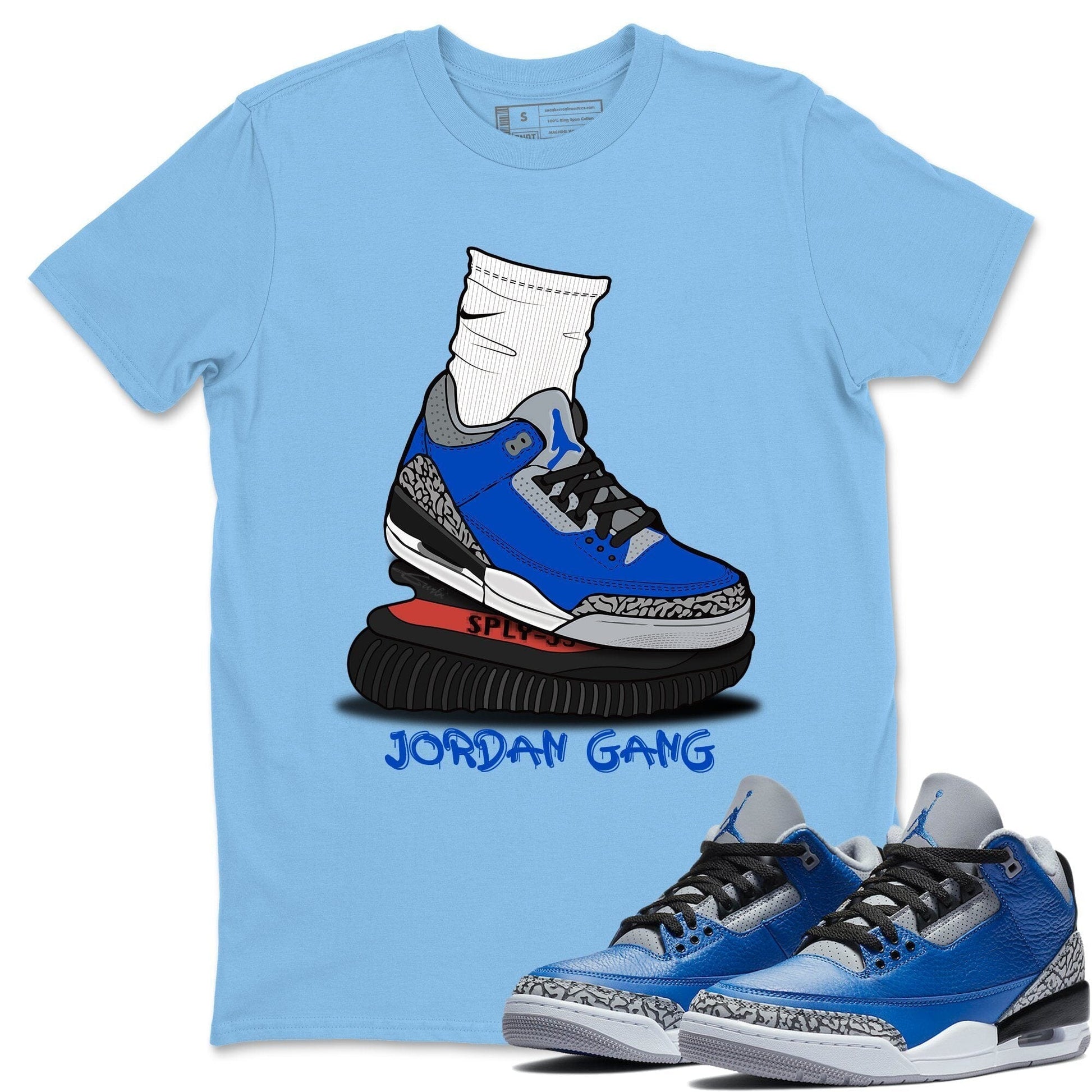 Jordan 3 Varsity Royal Sneaker Match Tees Jordan Gang Sneaker Tees Jordan 3 Varsity Royal Sneaker Release Tees Unisex Shirts