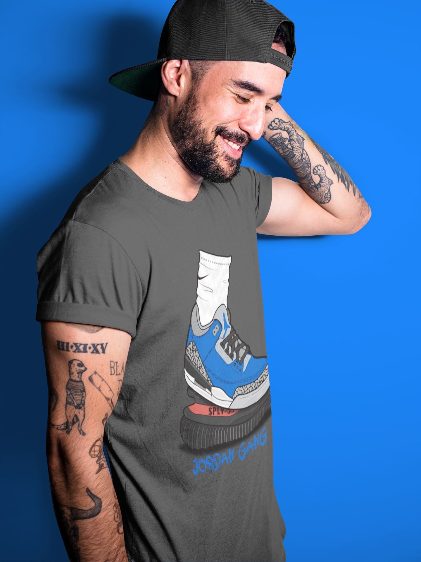 Jordan 3 Varsity Royal Sneaker Match Tees Jordan Gang Sneaker Tees Jordan 3 Varsity Royal Sneaker Release Tees Unisex Shirts