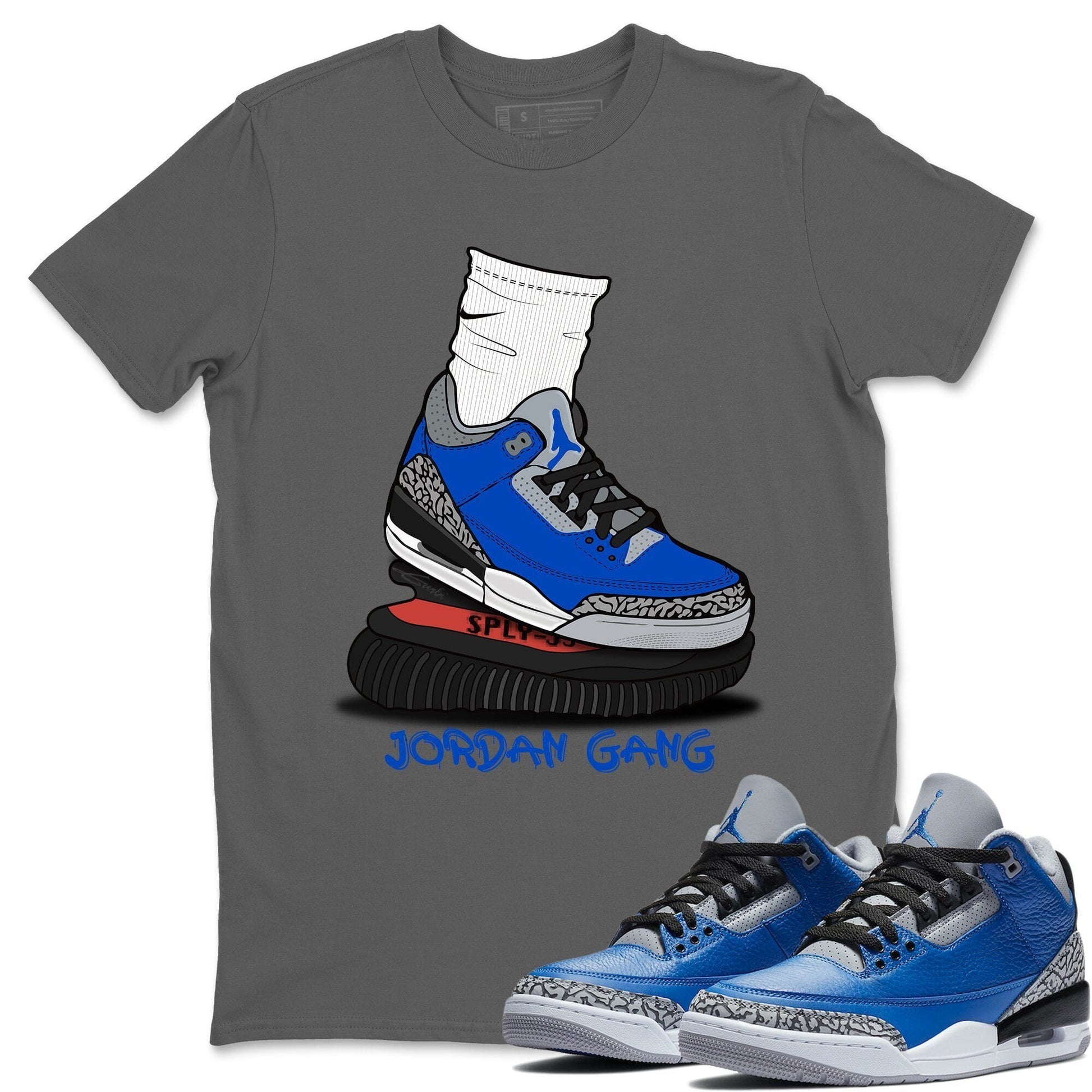 Jordan 3 Varsity Royal Sneaker Match Tees Jordan Gang Sneaker Tees Jordan 3 Varsity Royal Sneaker Release Tees Unisex Shirts