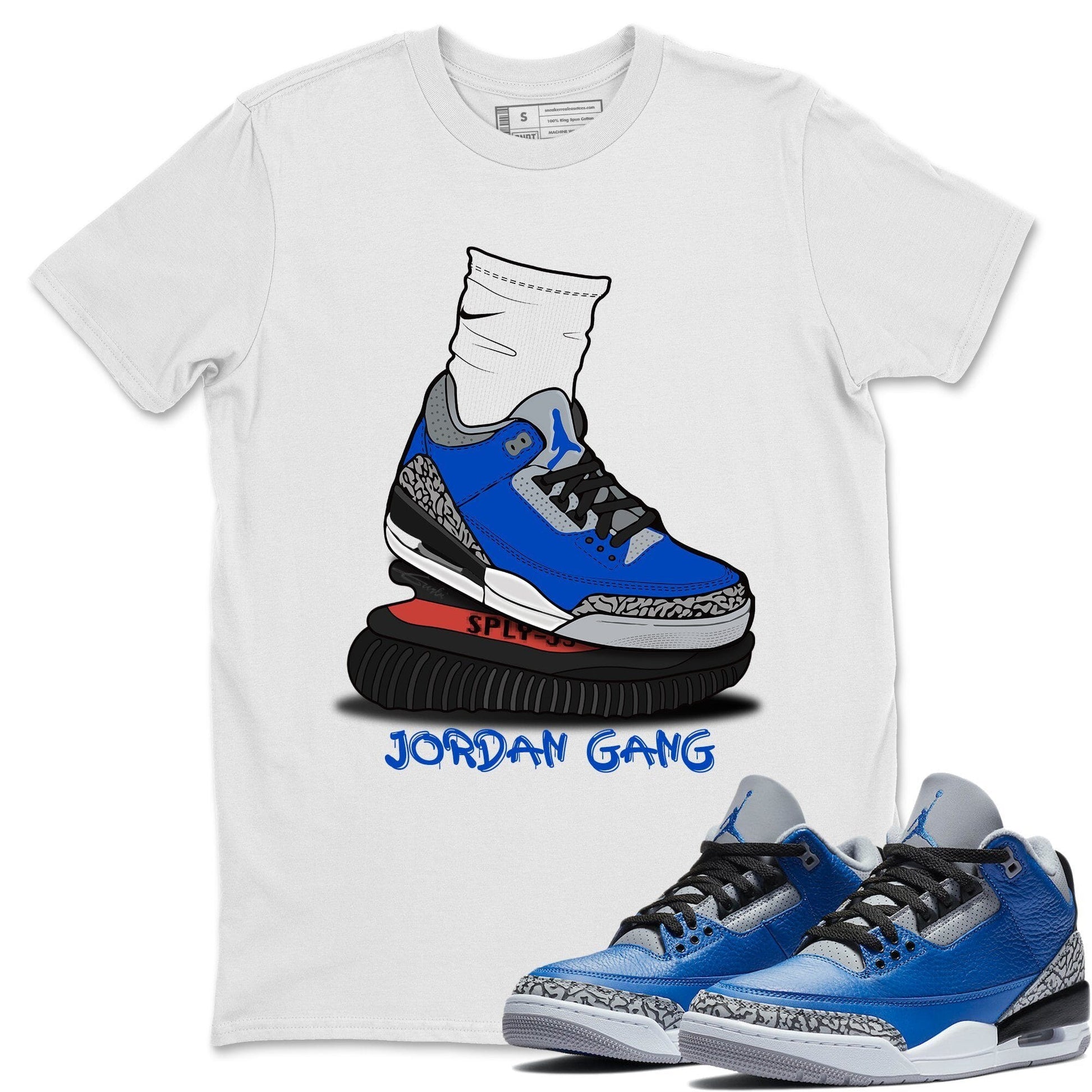 Jordan 3 Varsity Royal Sneaker Match Tees Jordan Gang Sneaker Tees Jordan 3 Varsity Royal Sneaker Release Tees Unisex Shirts