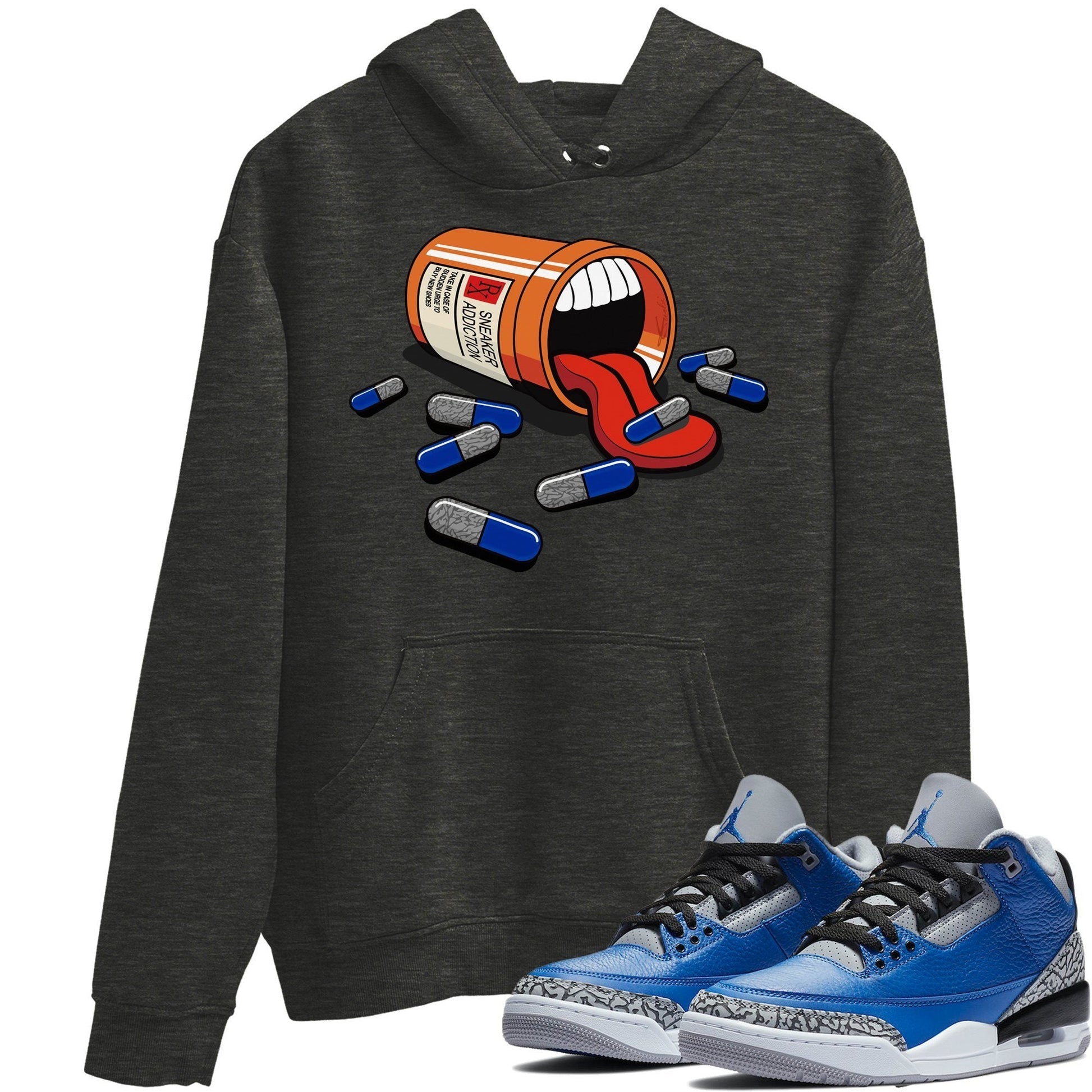 Jordan 3 Varsity Royal Sneaker Match Tees Sneaker Addiction Sneaker Tees Jordan 3 Varsity Royal Sneaker Release Tees Unisex Shirts