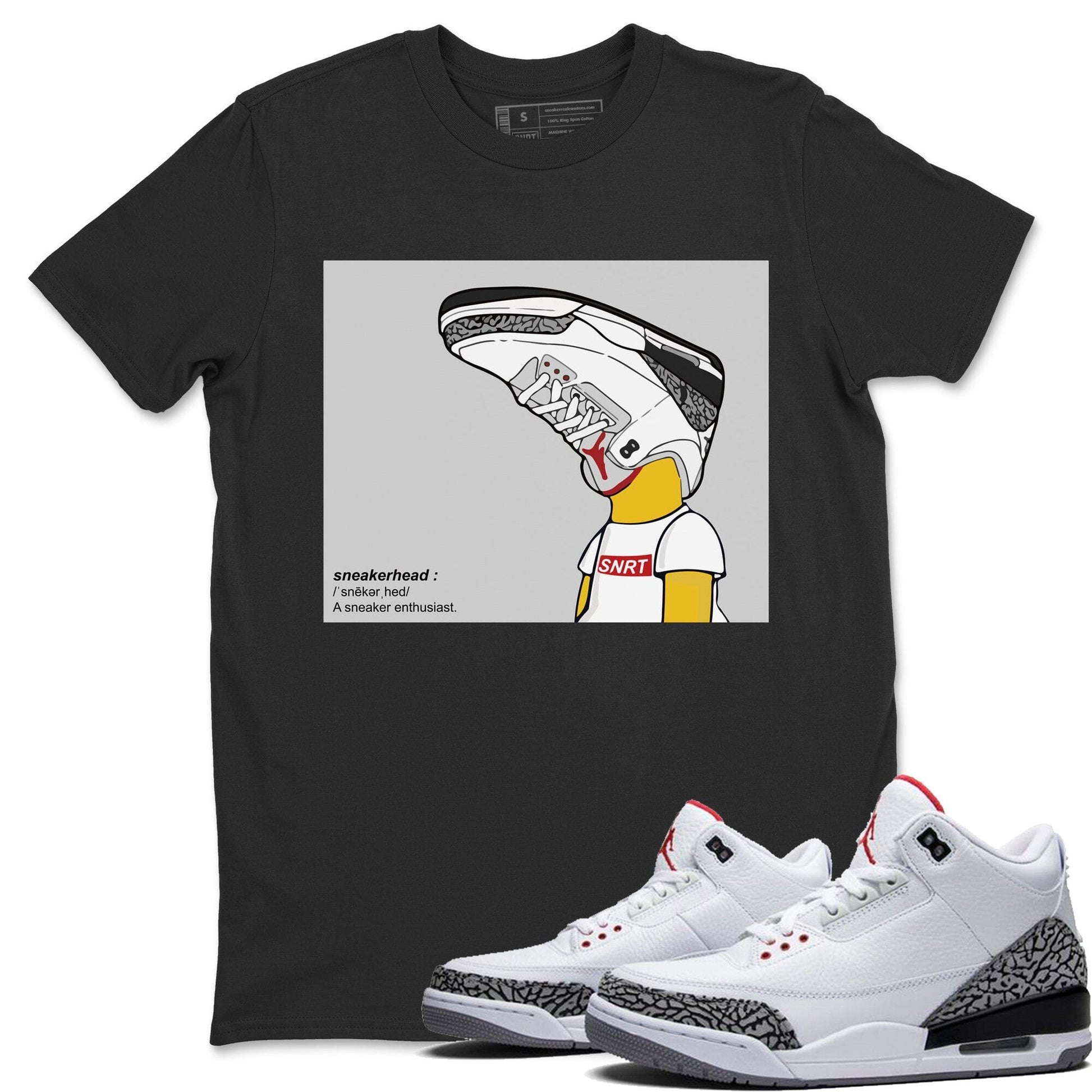 Jordan 3 White Cement Sneaker Match Tees AJ3 Sneakerhead Sneaker Tees Jordan 3 White Cement Sneaker Release Tees Unisex Shirts