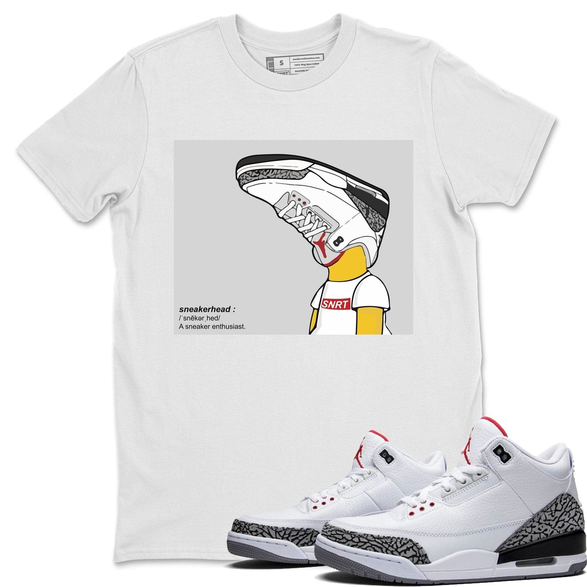 Jordan 3 White Cement Sneaker Match Tees AJ3 Sneakerhead Sneaker Tees Jordan 3 White Cement Sneaker Release Tees Unisex Shirts