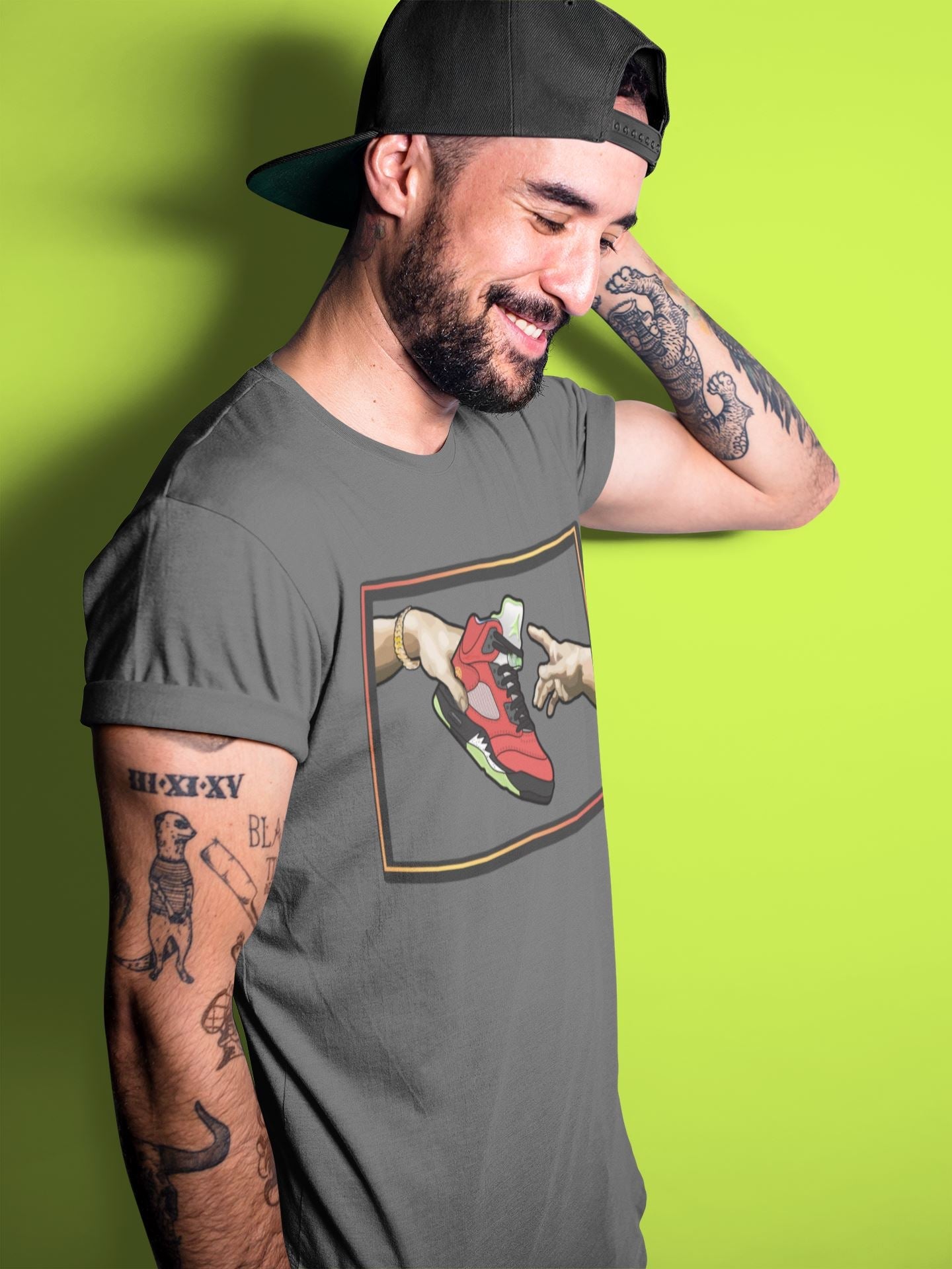 Jordan 5 What The Sneaker Match Tees Adam's Creation Sneaker Tees Jordan 5 What The Sneaker Release Tees Unisex Shirts