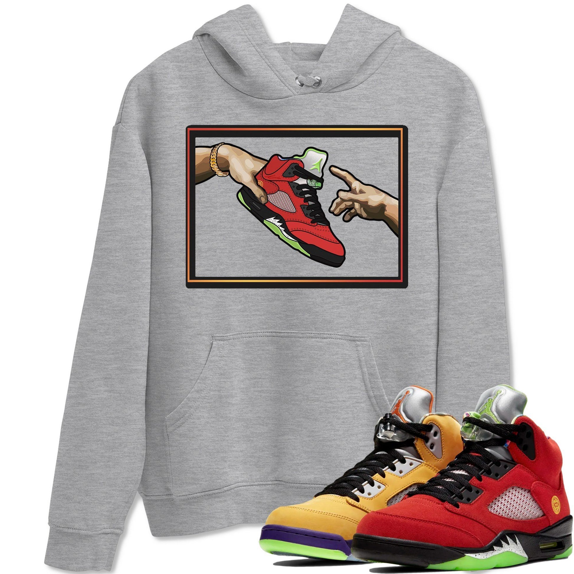 Jordan 5 What The Sneaker Match Tees Adam's Creation Sneaker Tees Jordan 5 What The Sneaker Release Tees Unisex Shirts