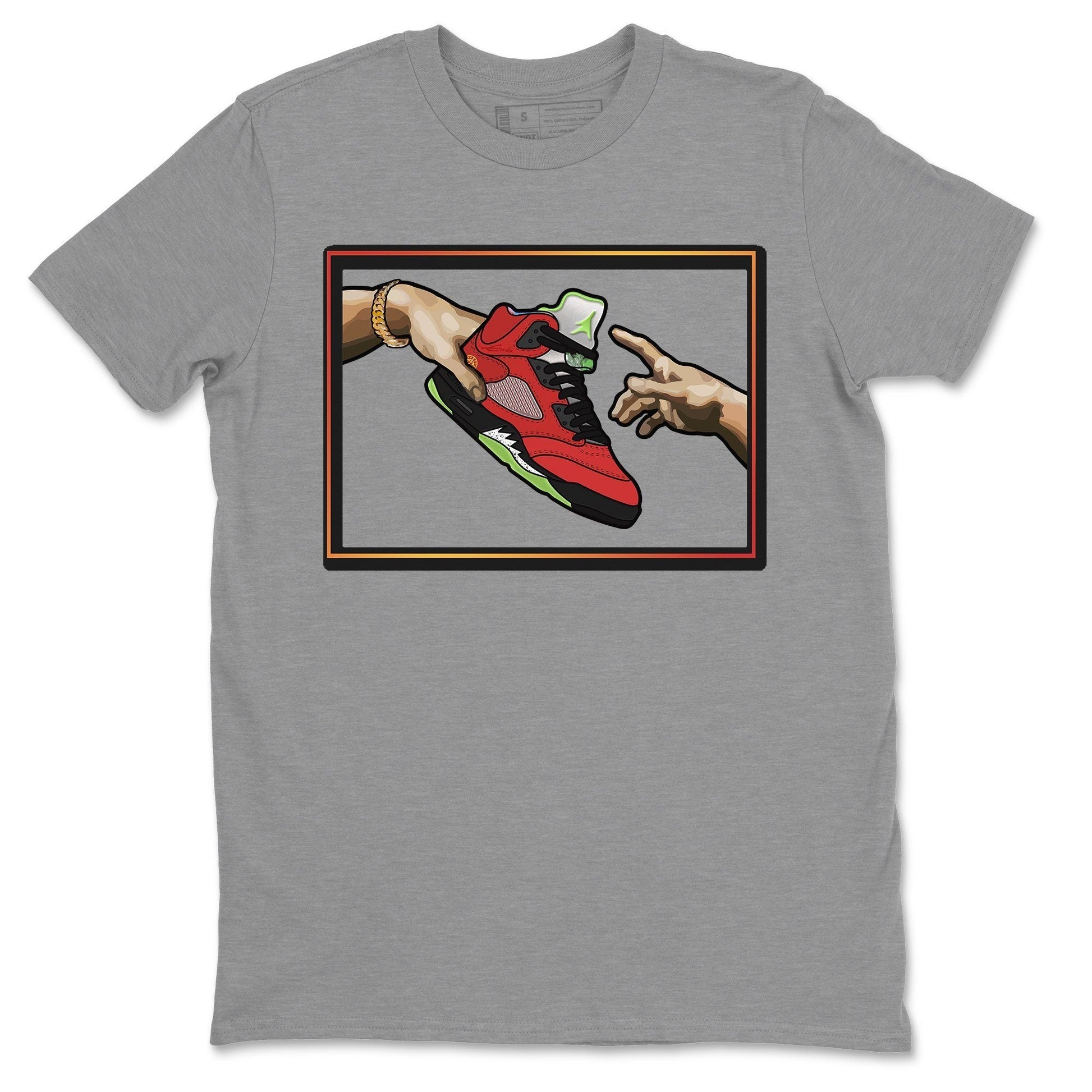 Jordan 5 What The Sneaker Match Tees Adam's Creation Sneaker Tees Jordan 5 What The Sneaker Release Tees Unisex Shirts