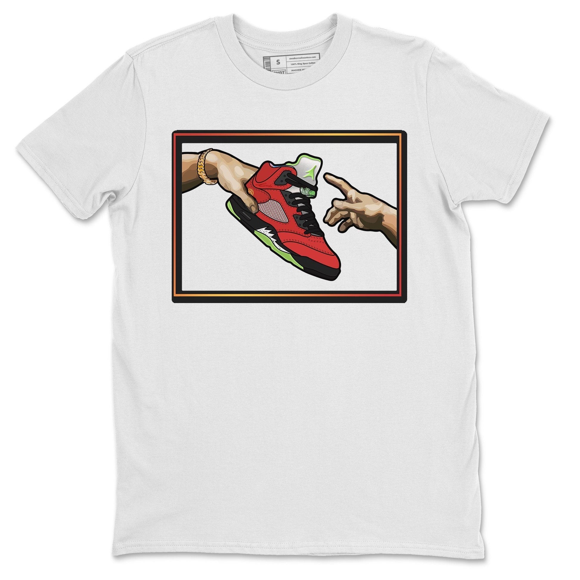 Jordan 5 What The Sneaker Match Tees Adam's Creation Sneaker Tees Jordan 5 What The Sneaker Release Tees Unisex Shirts