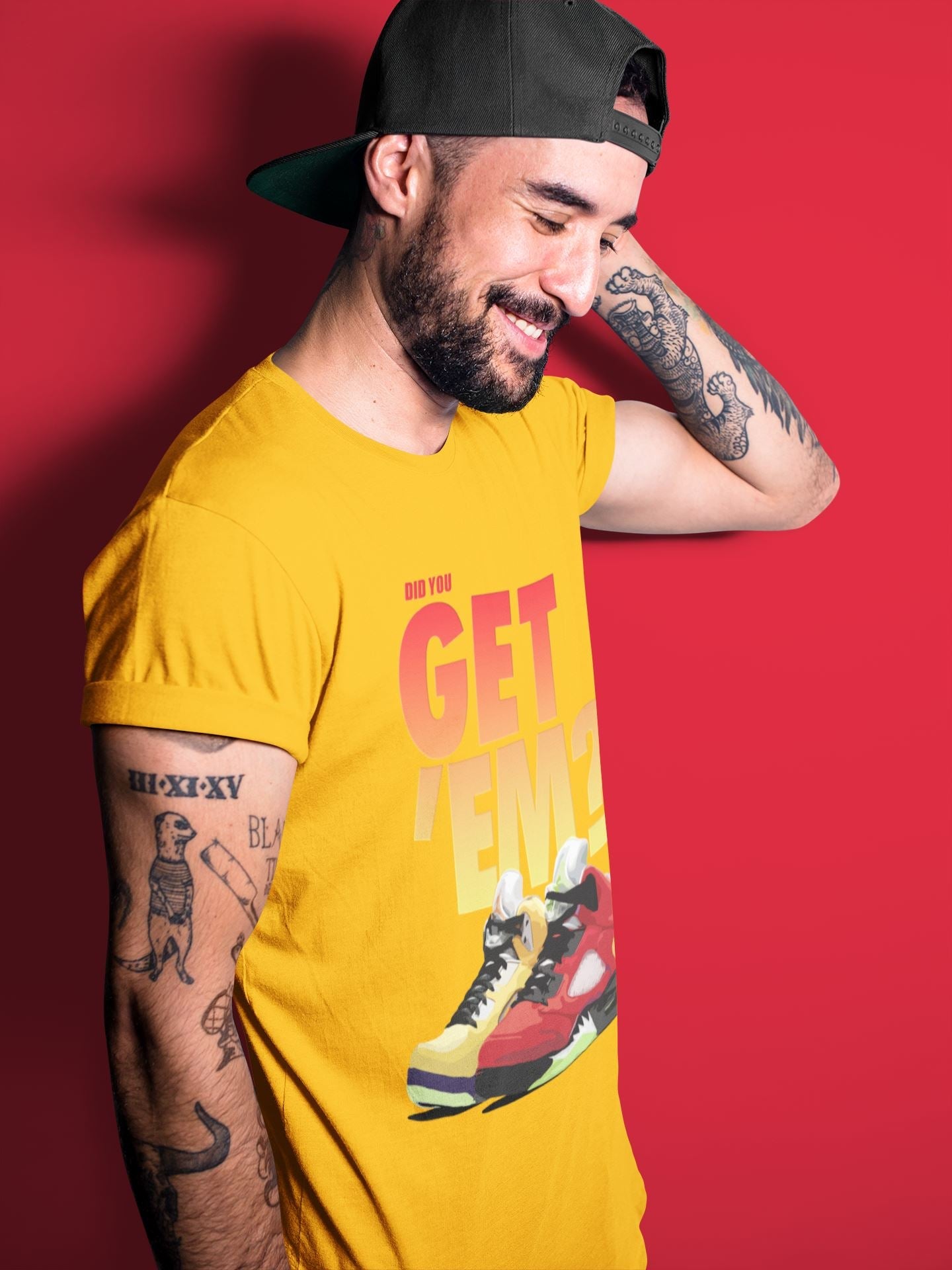 Jordan 5 Retro What The Sneaker Match Tees Did You Get Em SNRT Sneaker Tees Jordan 5 Retro What The SNRT Sneaker Release Tees Unisex Shirts