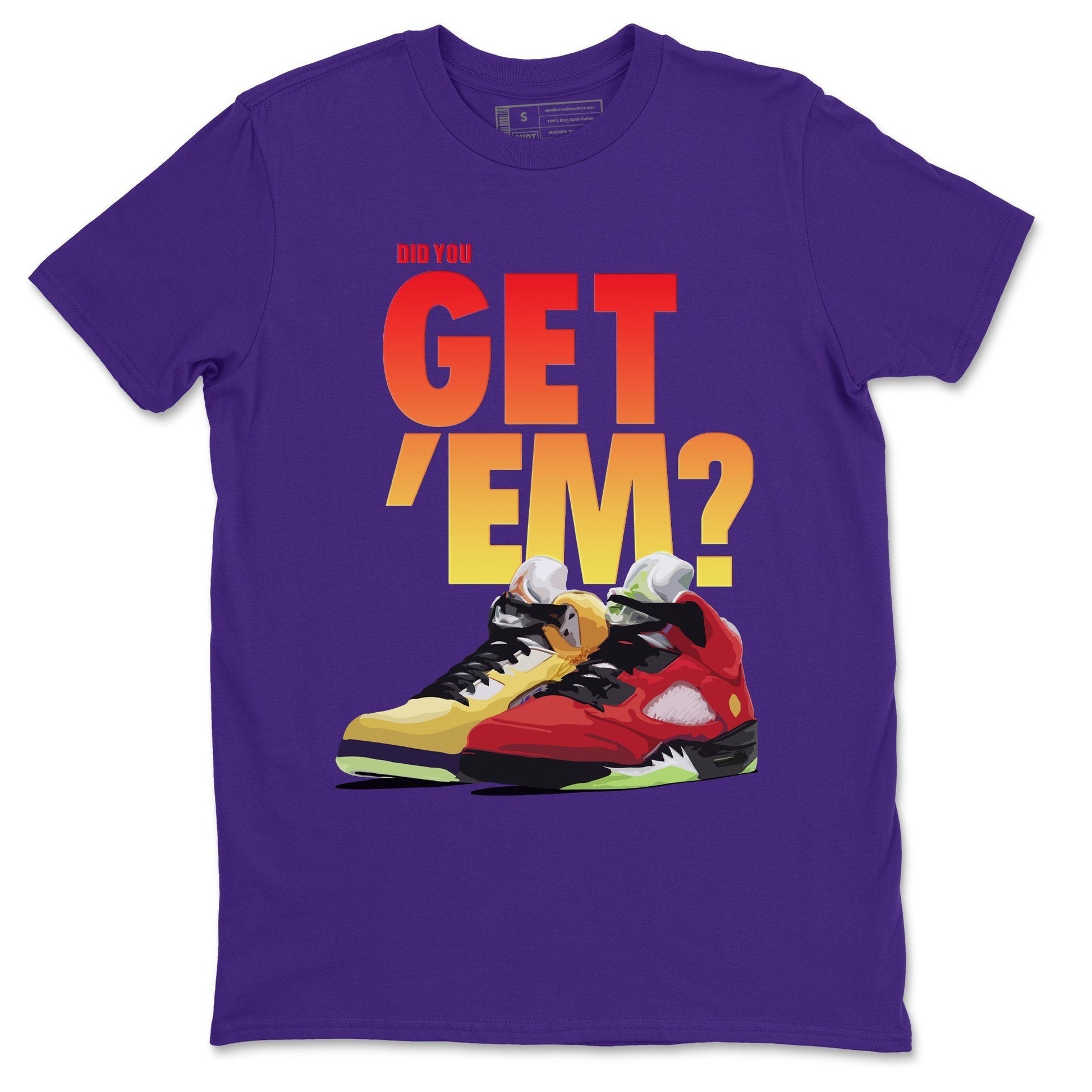 Jordan 5 Retro What The Sneaker Match Tees Did You Get Em SNRT Sneaker Tees Jordan 5 Retro What The SNRT Sneaker Release Tees Unisex Shirts