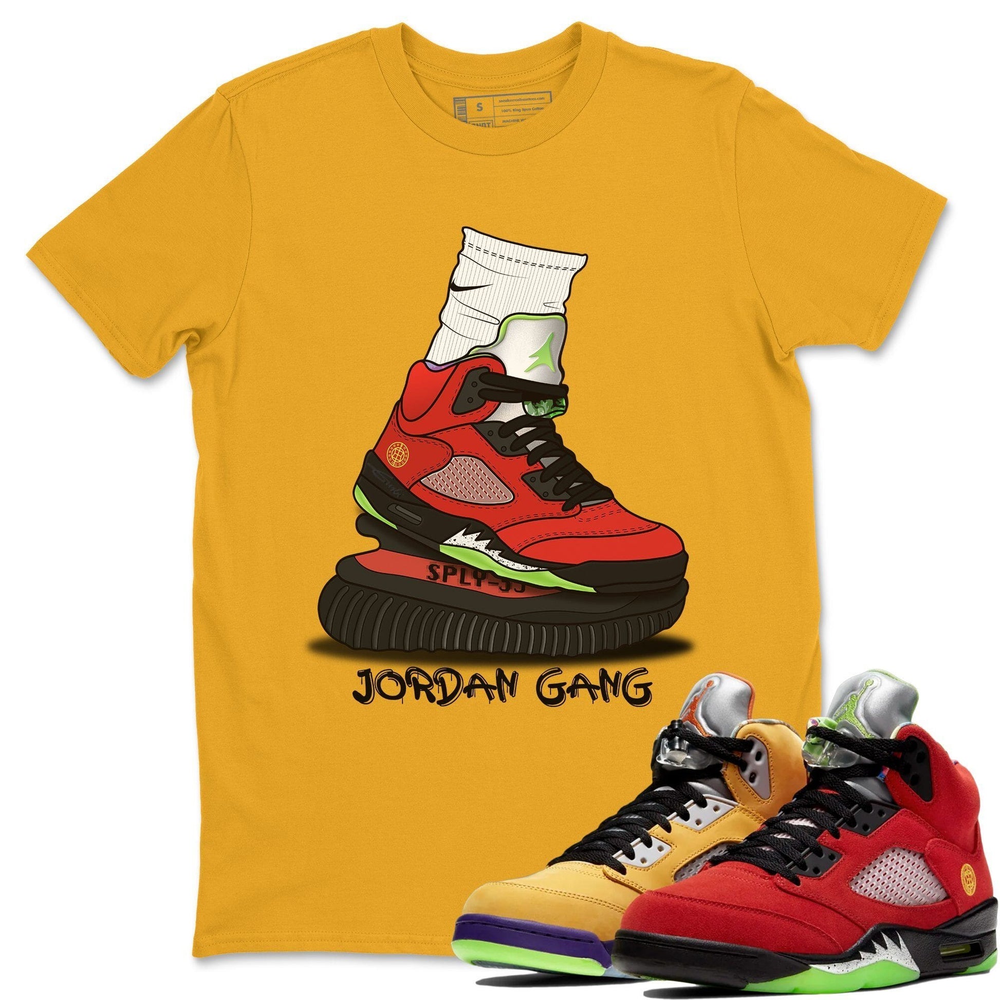 Jordan 5 What The Sneaker Match Tees Jordan Gang Sneaker Tees Jordan 5 What The Sneaker Release Tees Unisex Shirts